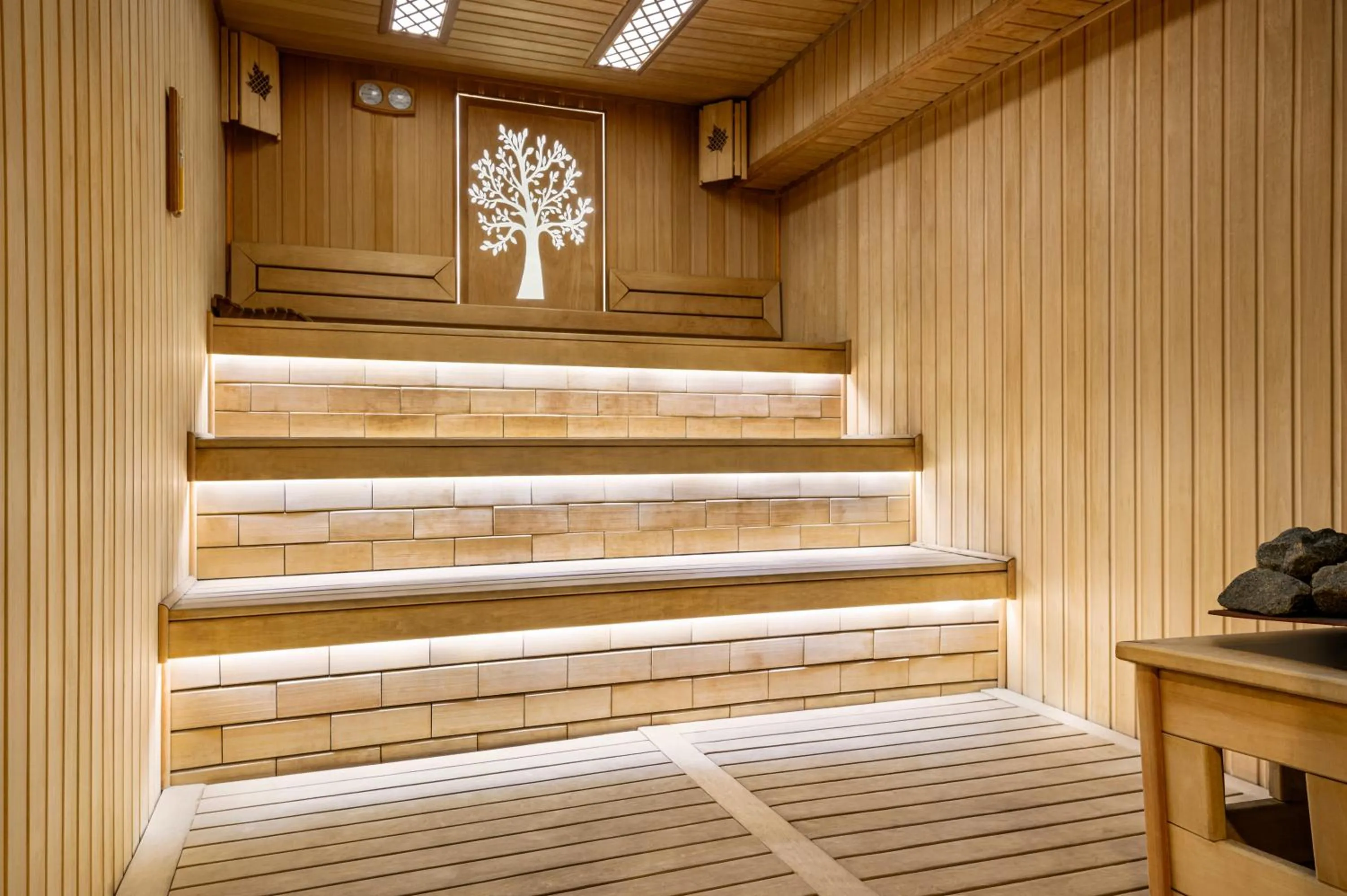 Sauna in Wyndham Garden Tashkent