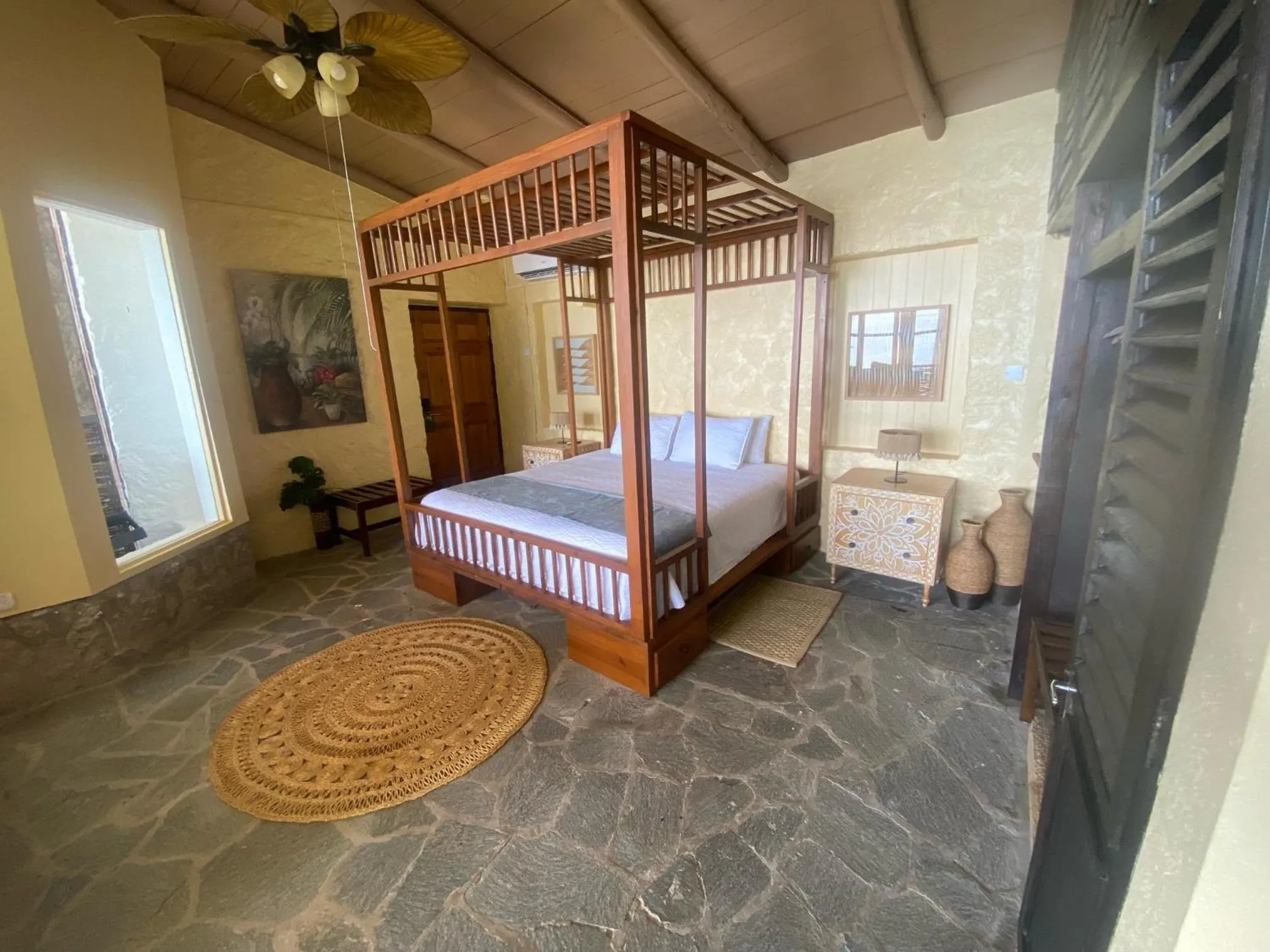 Bed in Green Fig Resort & Spa