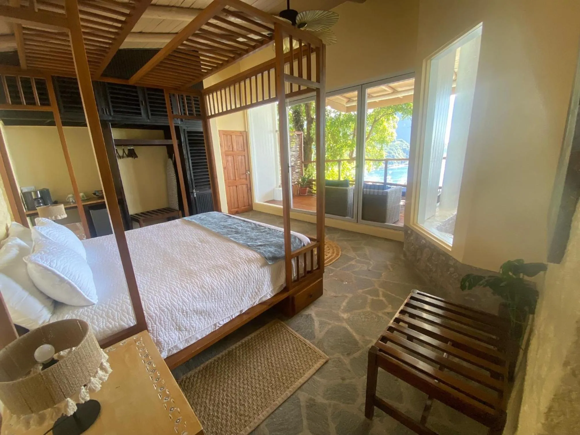 Bed in Green Fig Resort & Spa