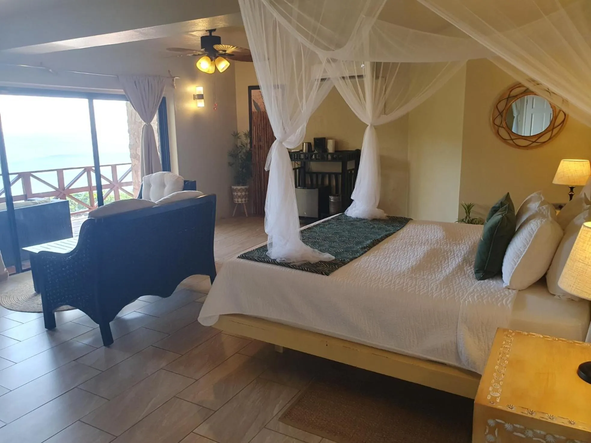 Bed in Green Fig Resort & Spa