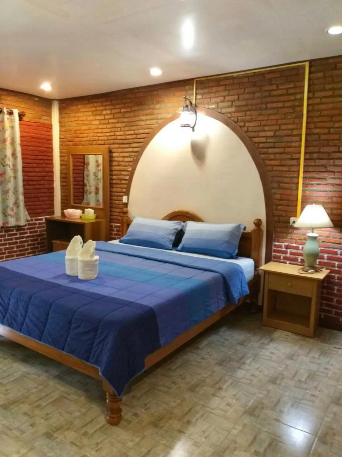 Bed in Baan Pak Rim Kuaen Resort