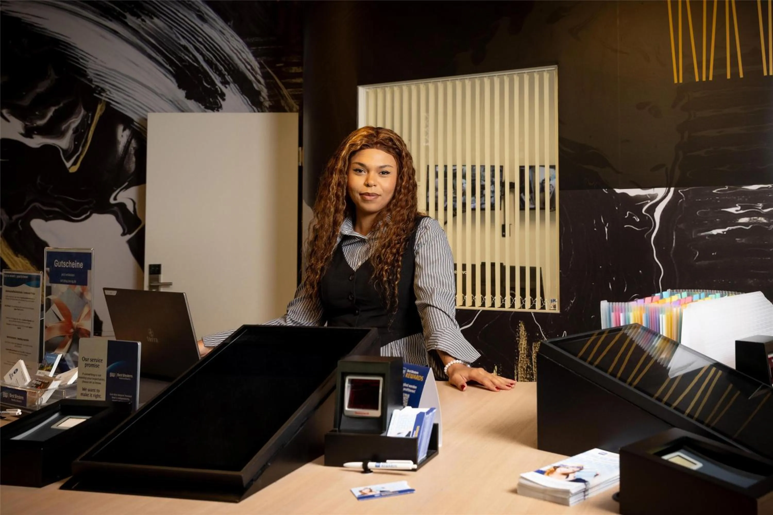 Lobby or reception in Best Western Hotel Spinnerei Linz