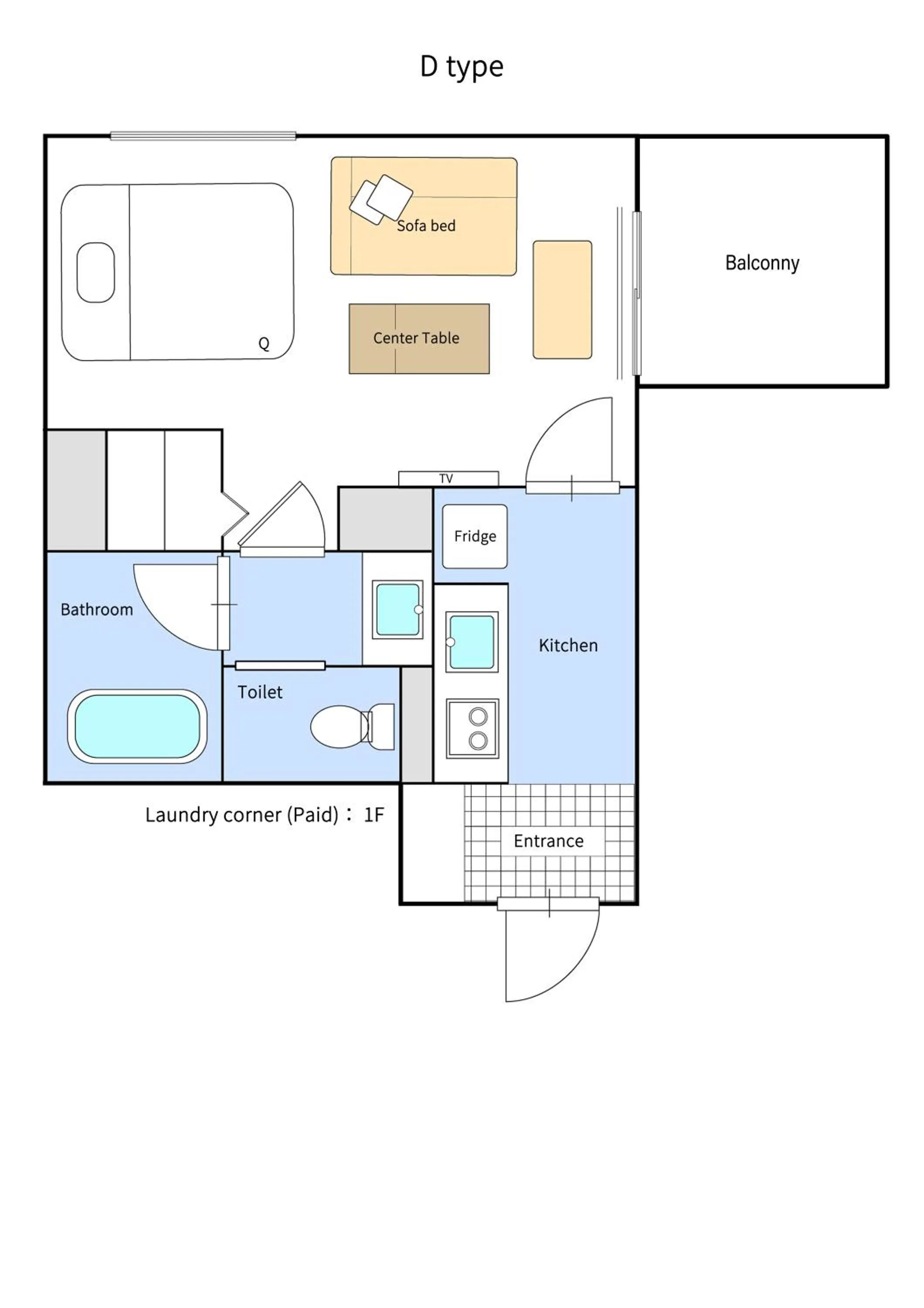 Photo of the whole room in ReLA Higashimatsudo