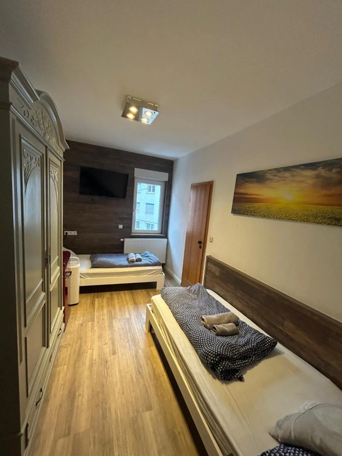 Bed in Hotel Waldhorn