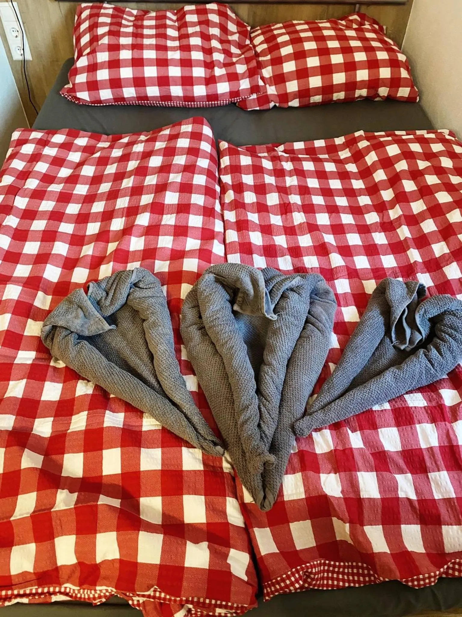 Bed in Hotel Waldhorn