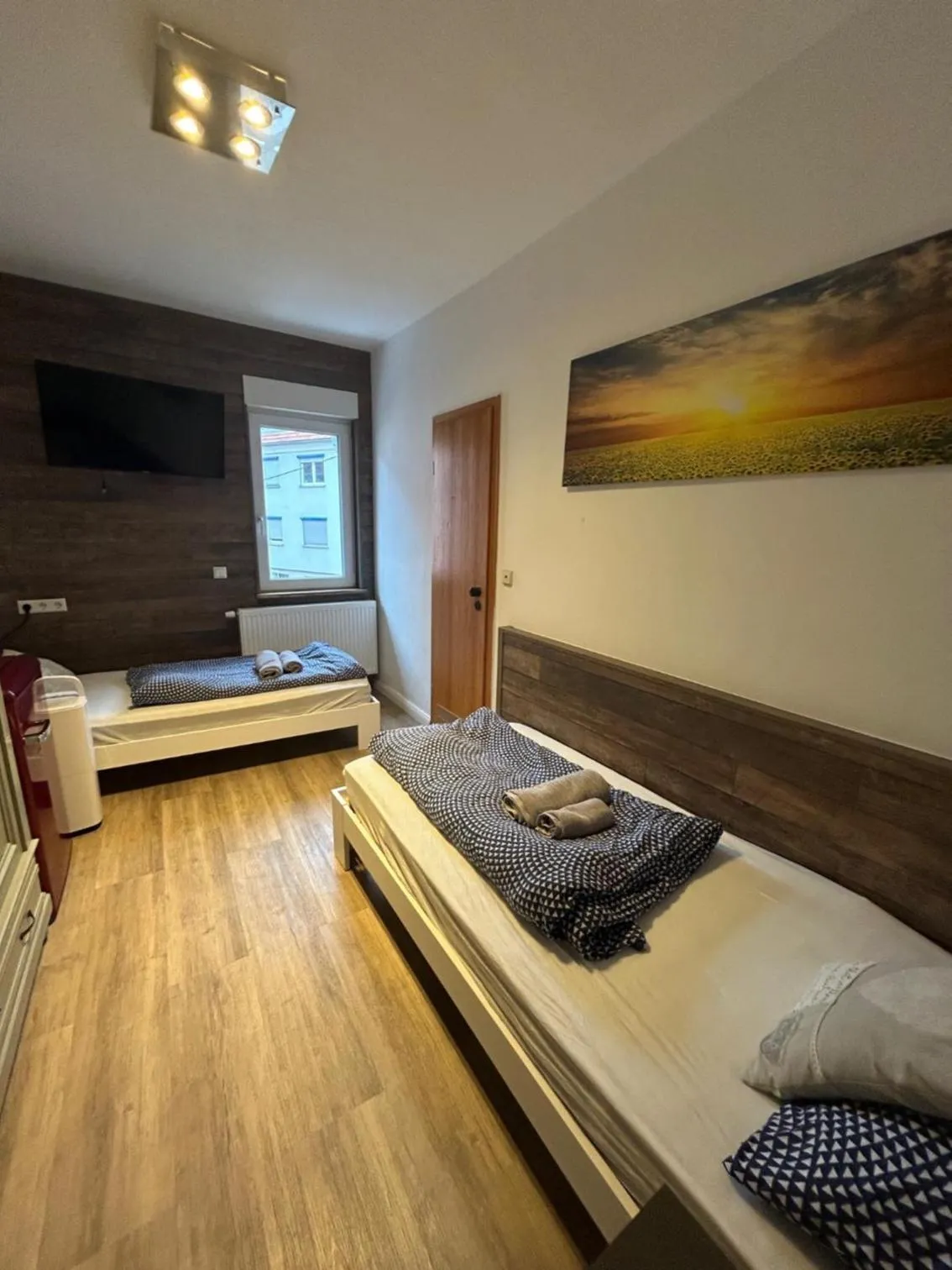 Bed in Hotel Waldhorn