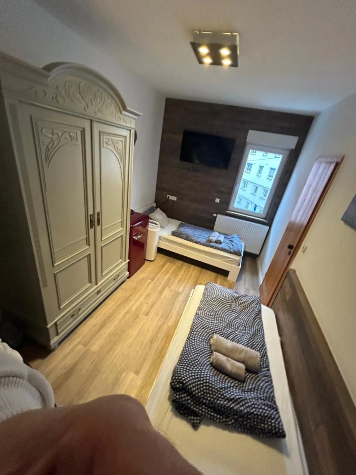 Bed in Hotel Waldhorn