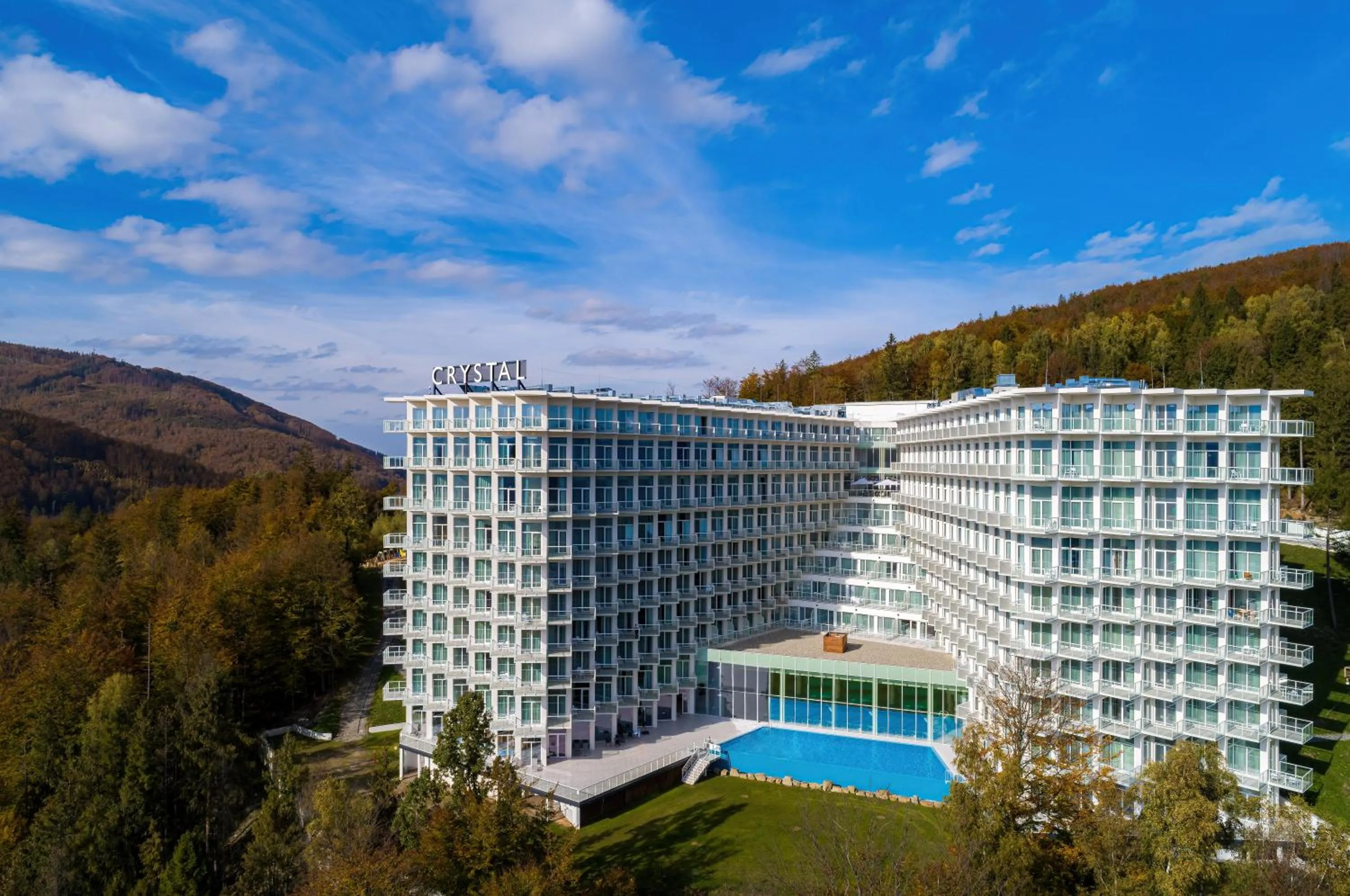 Property building in Crystal Mountain Hotel Wisła