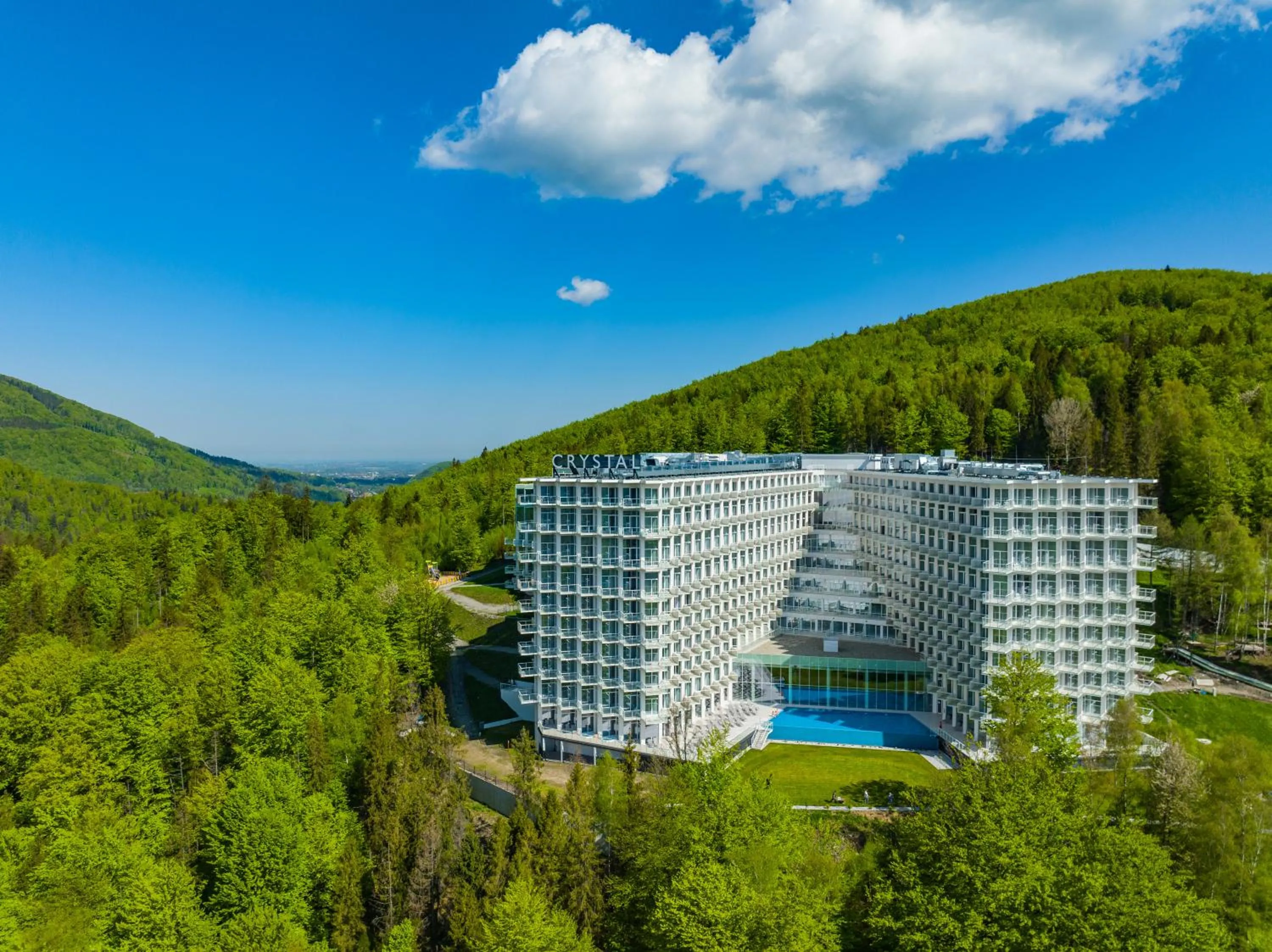 Bird's eye view in Crystal Mountain Hotel Wisła
