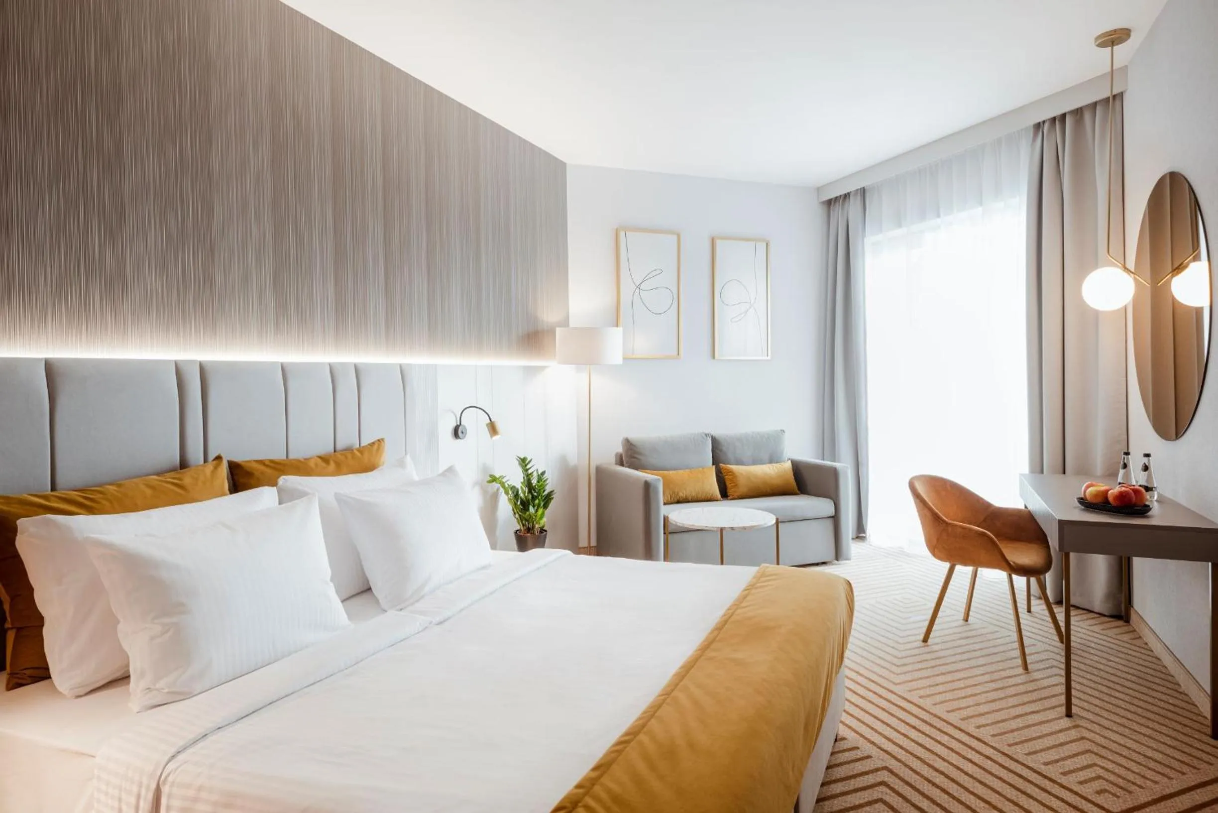 Bed in Crystal Mountain Hotel Wisła