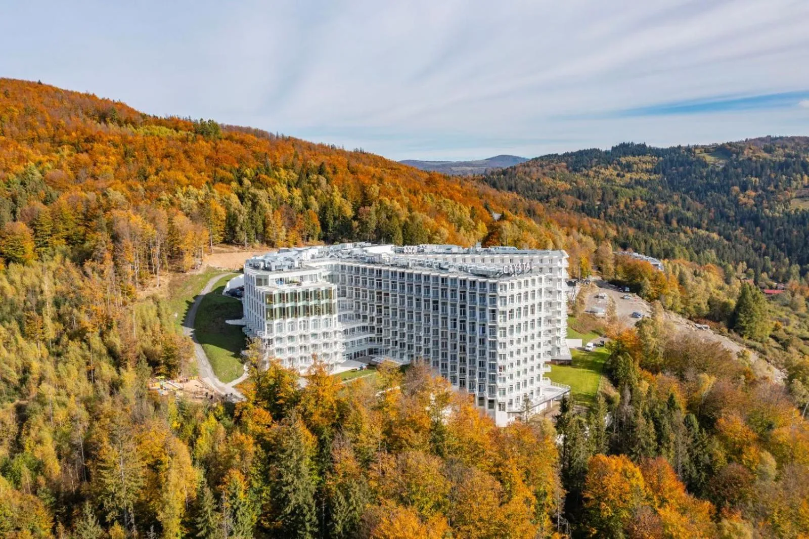 Property building in Crystal Mountain Hotel Wisła