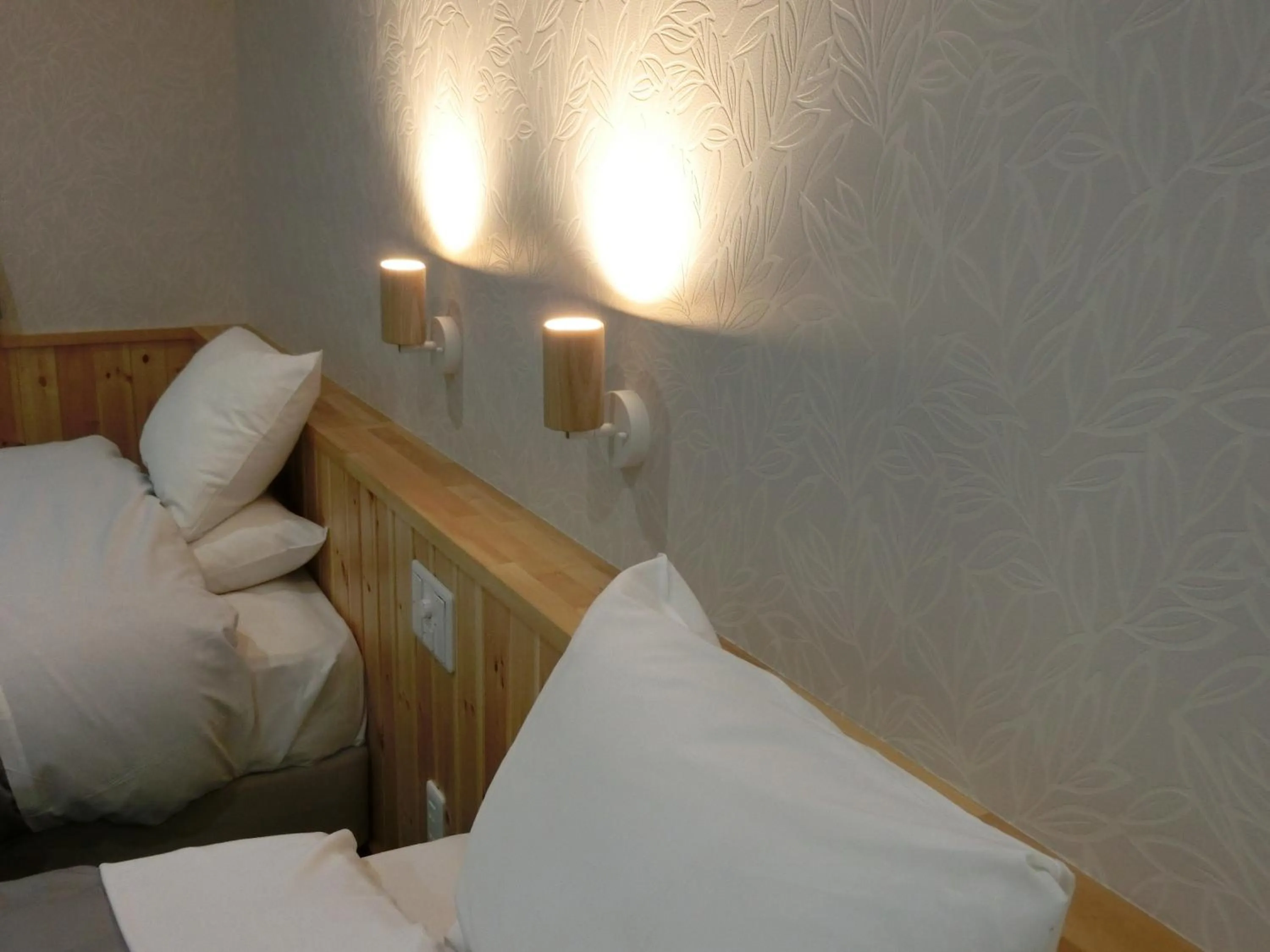 Decorative detail, Bed in Kusatsu Skyland Hotel