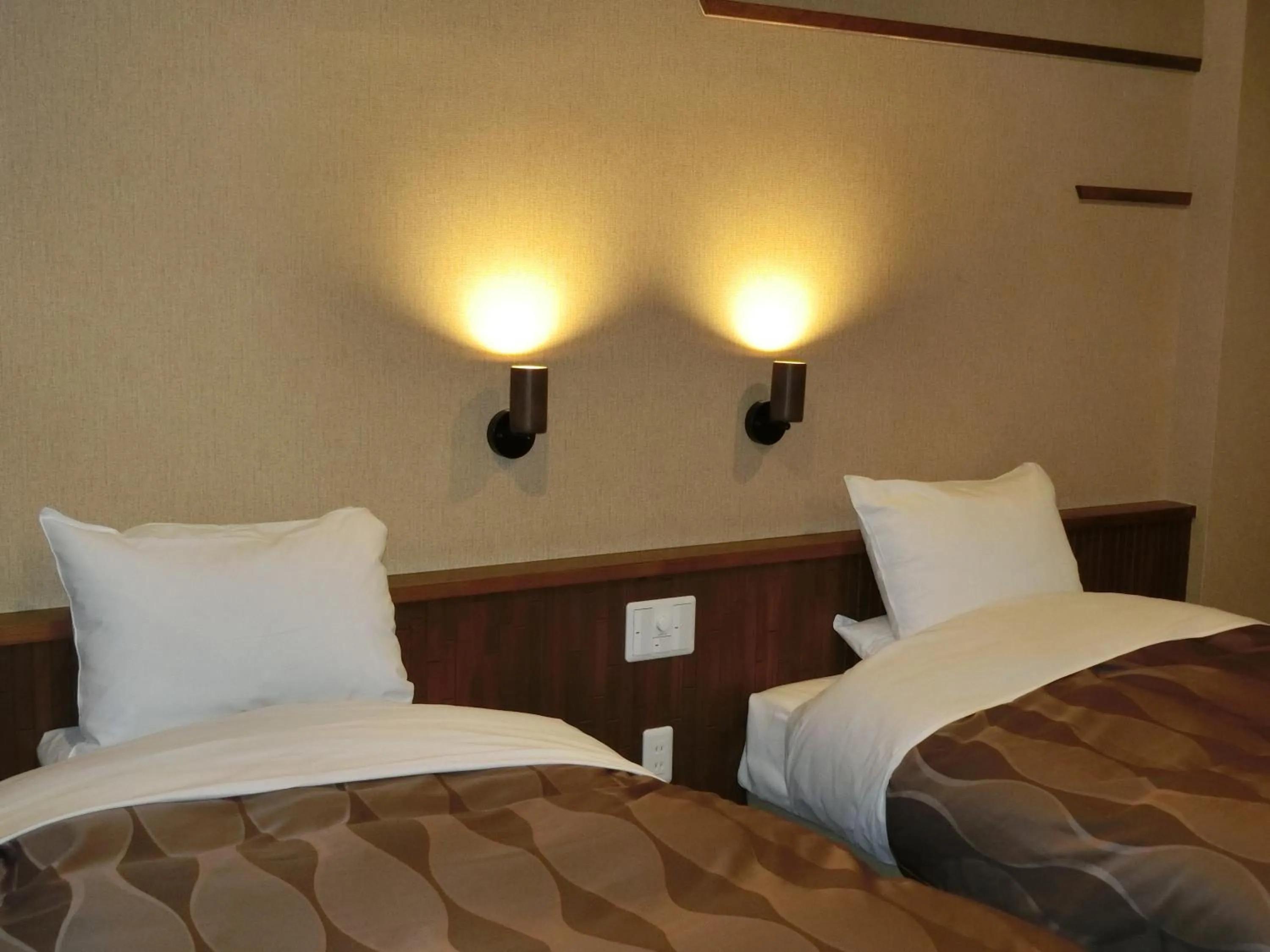 Decorative detail, Bed in Kusatsu Skyland Hotel