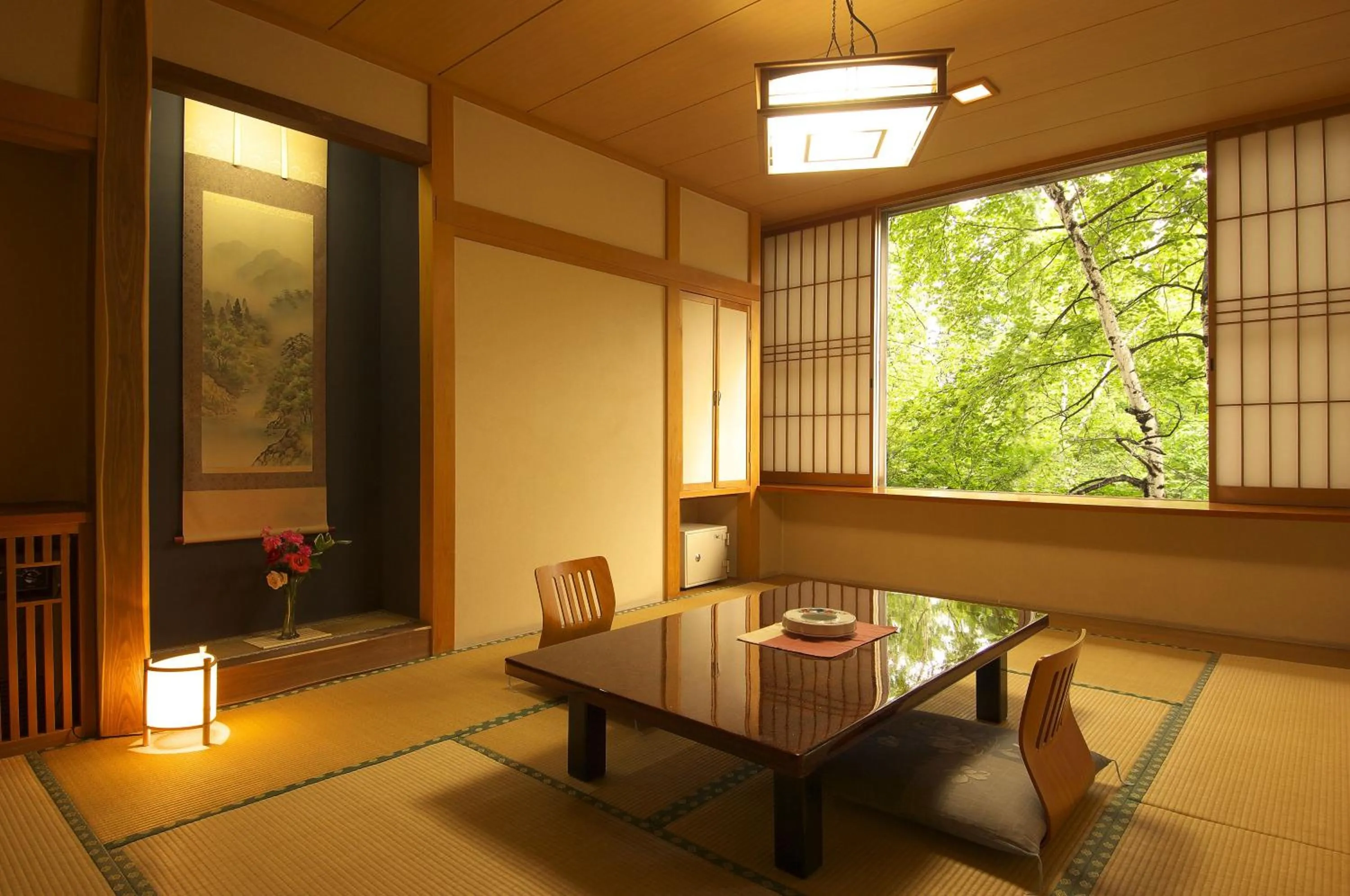 Seating area in Kusatsu Skyland Hotel