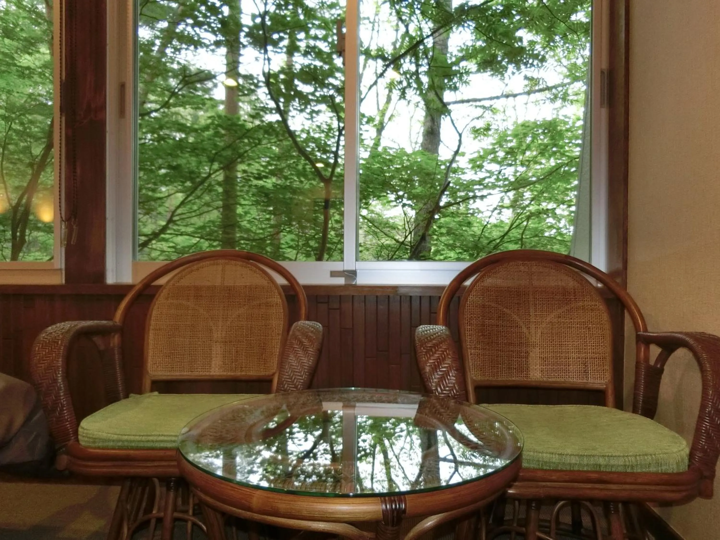 Seating area in Kusatsu Skyland Hotel