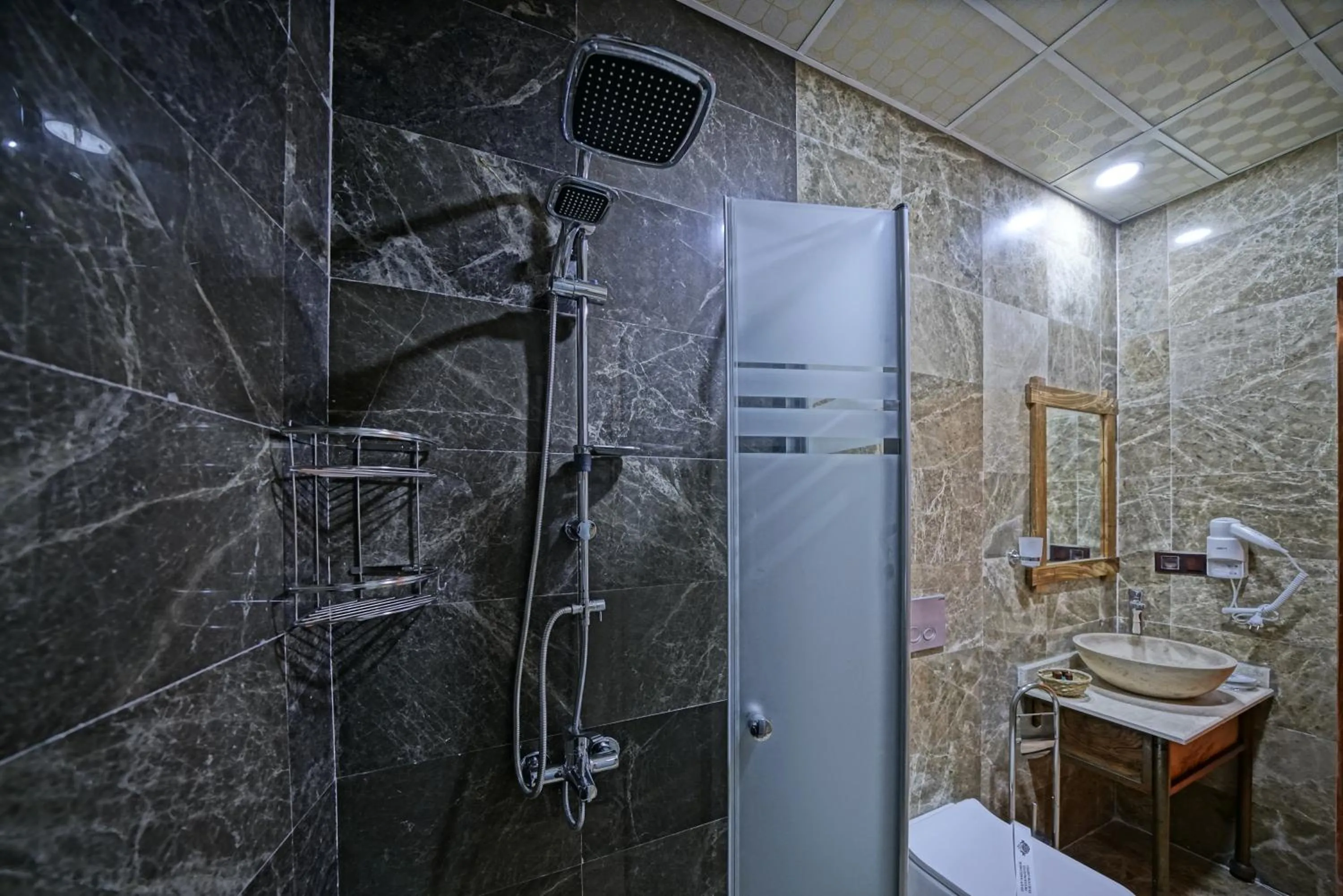 Shower in Cappadocia Cave Lodge