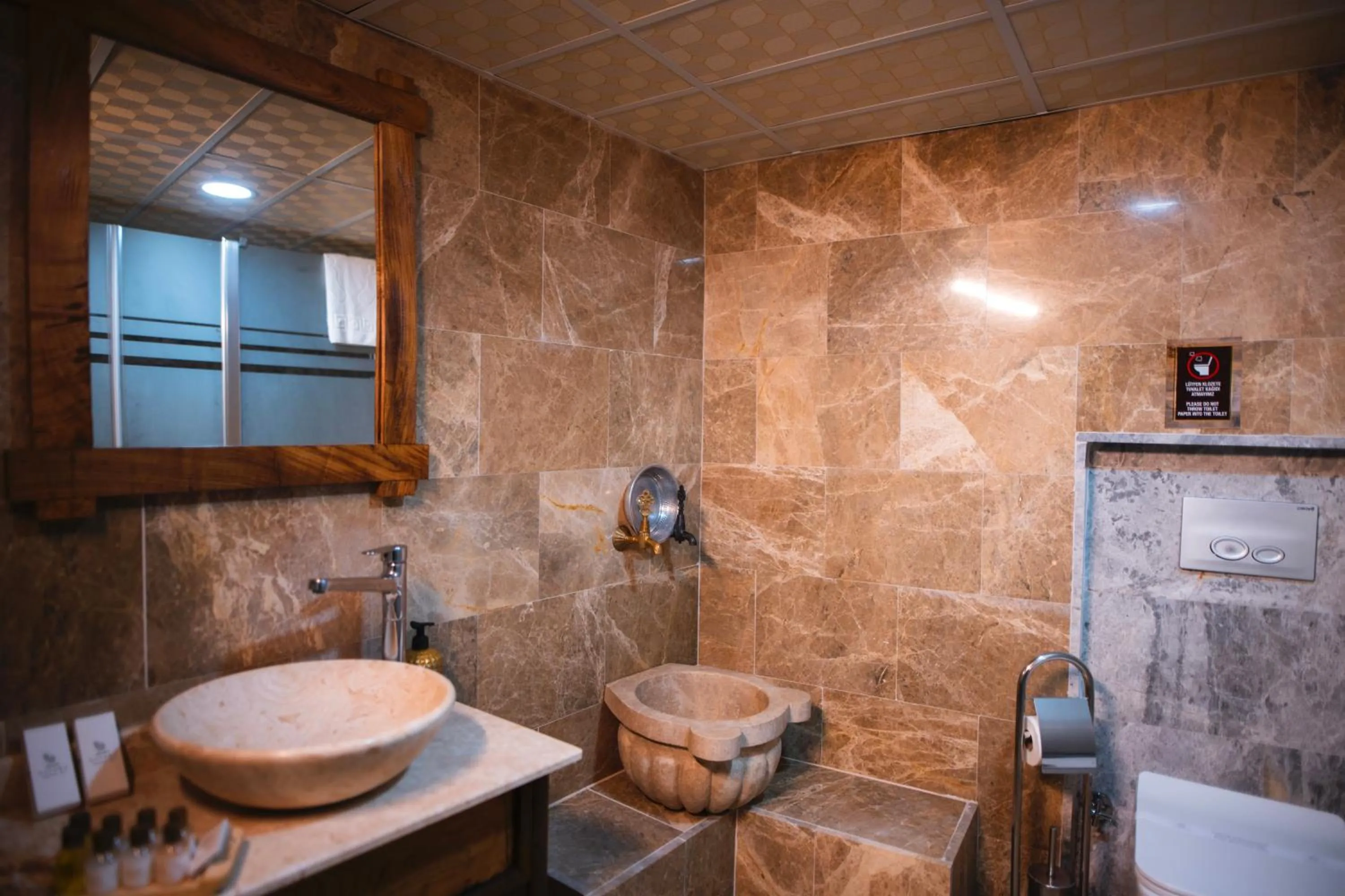 Bathroom in Cappadocia Cave Lodge