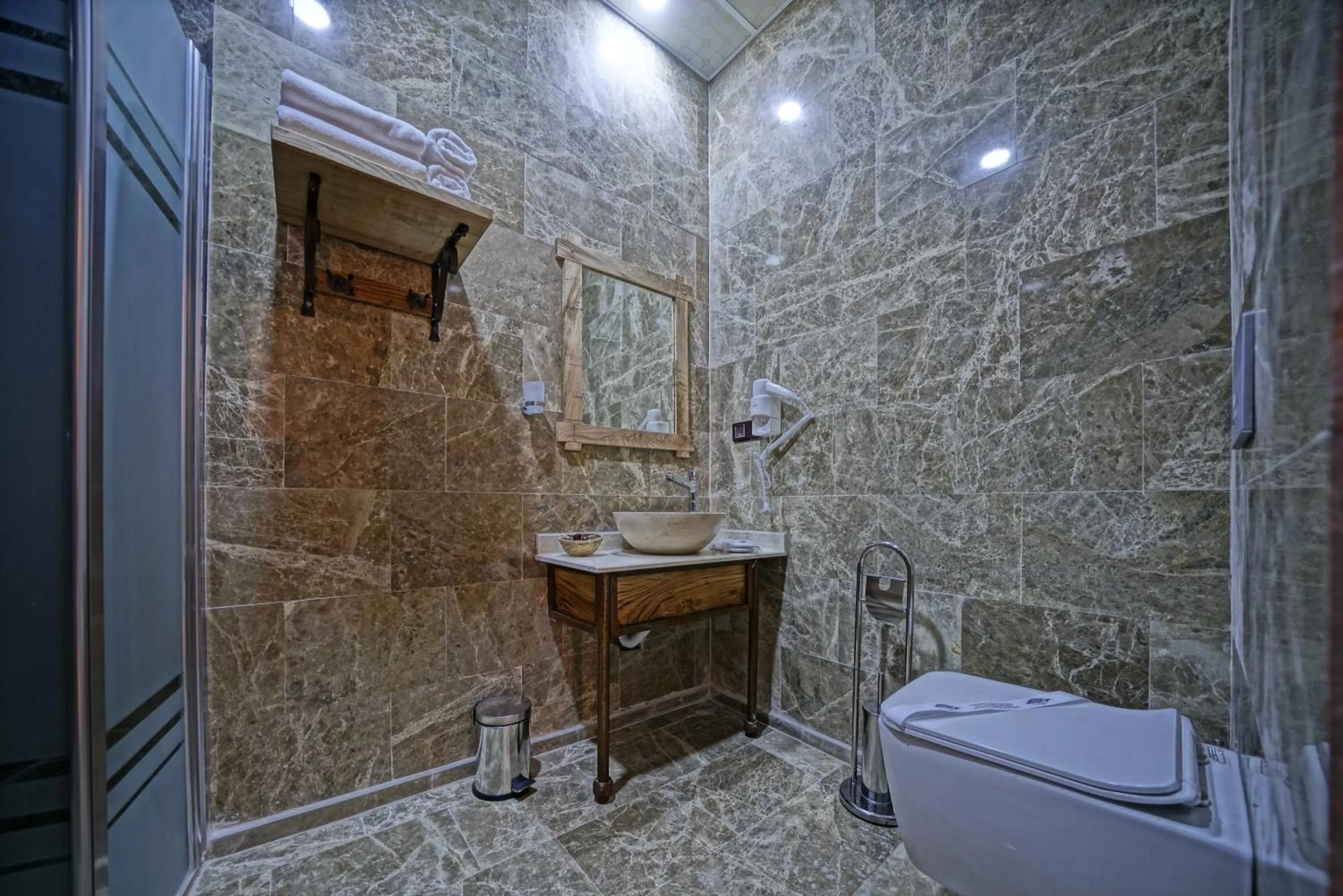 Shower in Cappadocia Cave Lodge