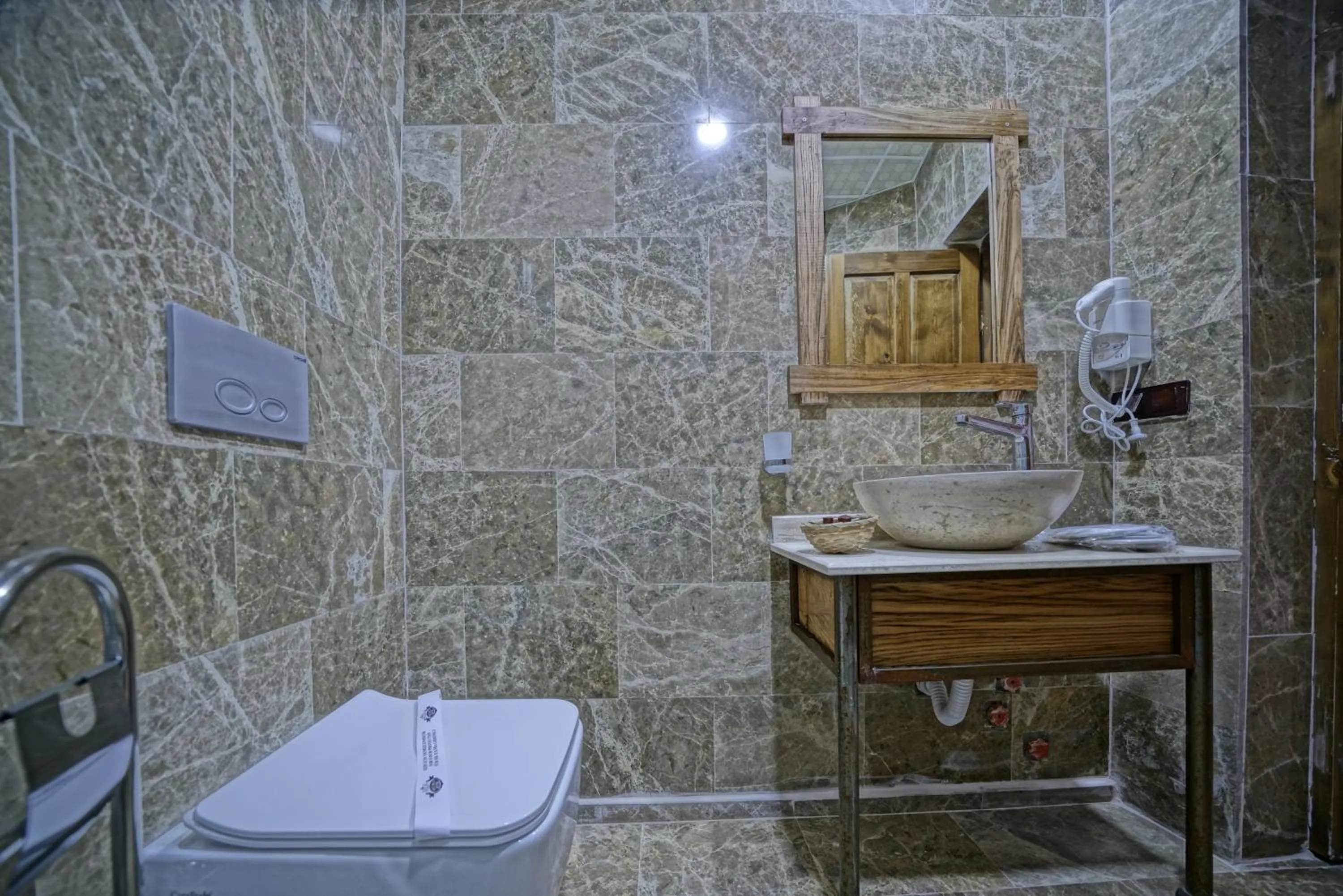 Shower in Cappadocia Cave Lodge