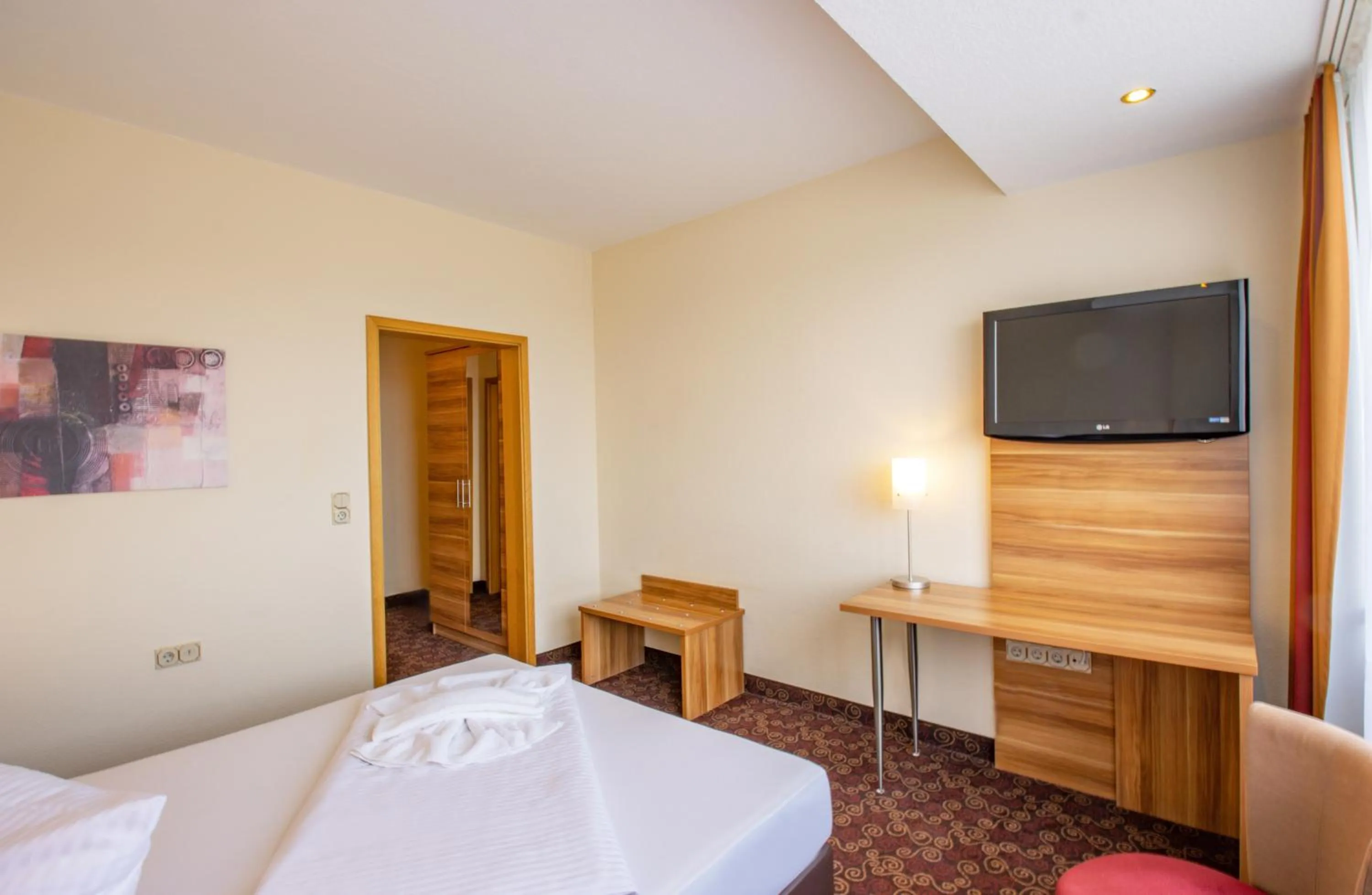 Photo of the whole room, Bed in Ferien Hotel Rennsteigblick