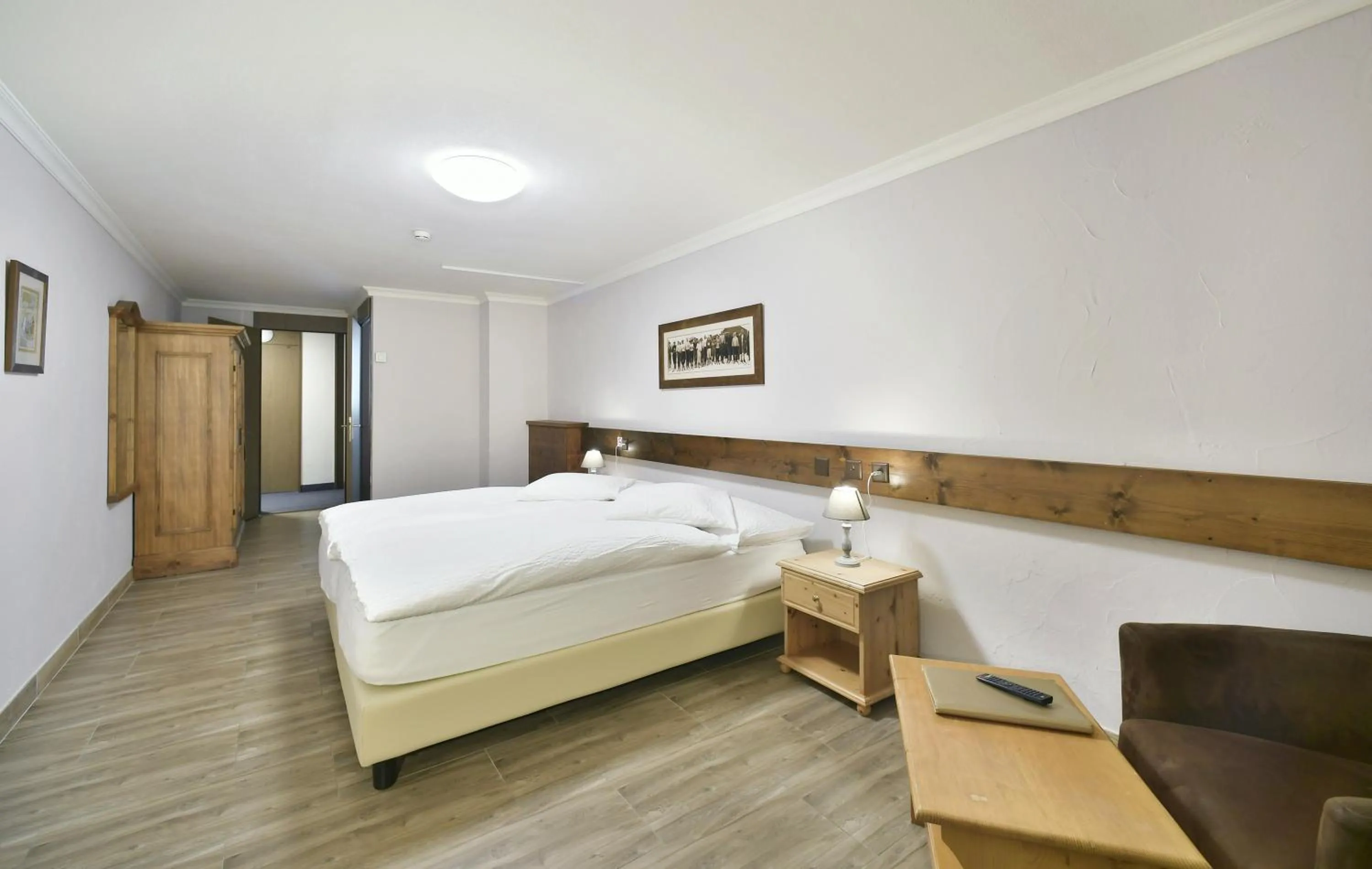 Bed in Hôtel Le Chamois