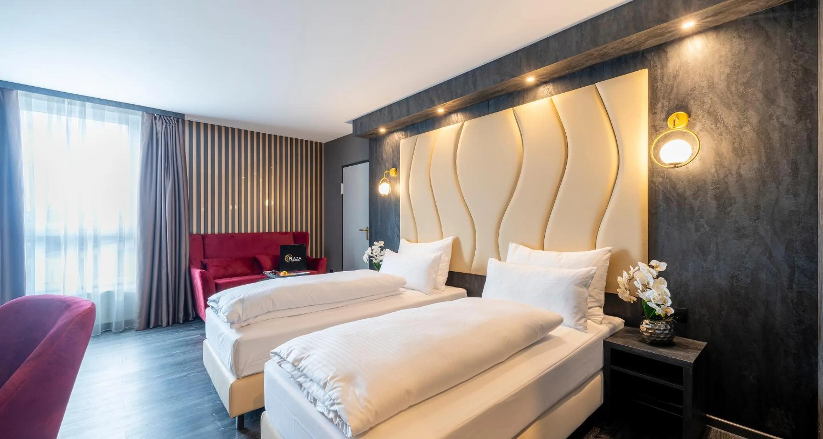 Photo of the whole room, Bed in PLAZA Premium Parkhotel Neu-Ulm