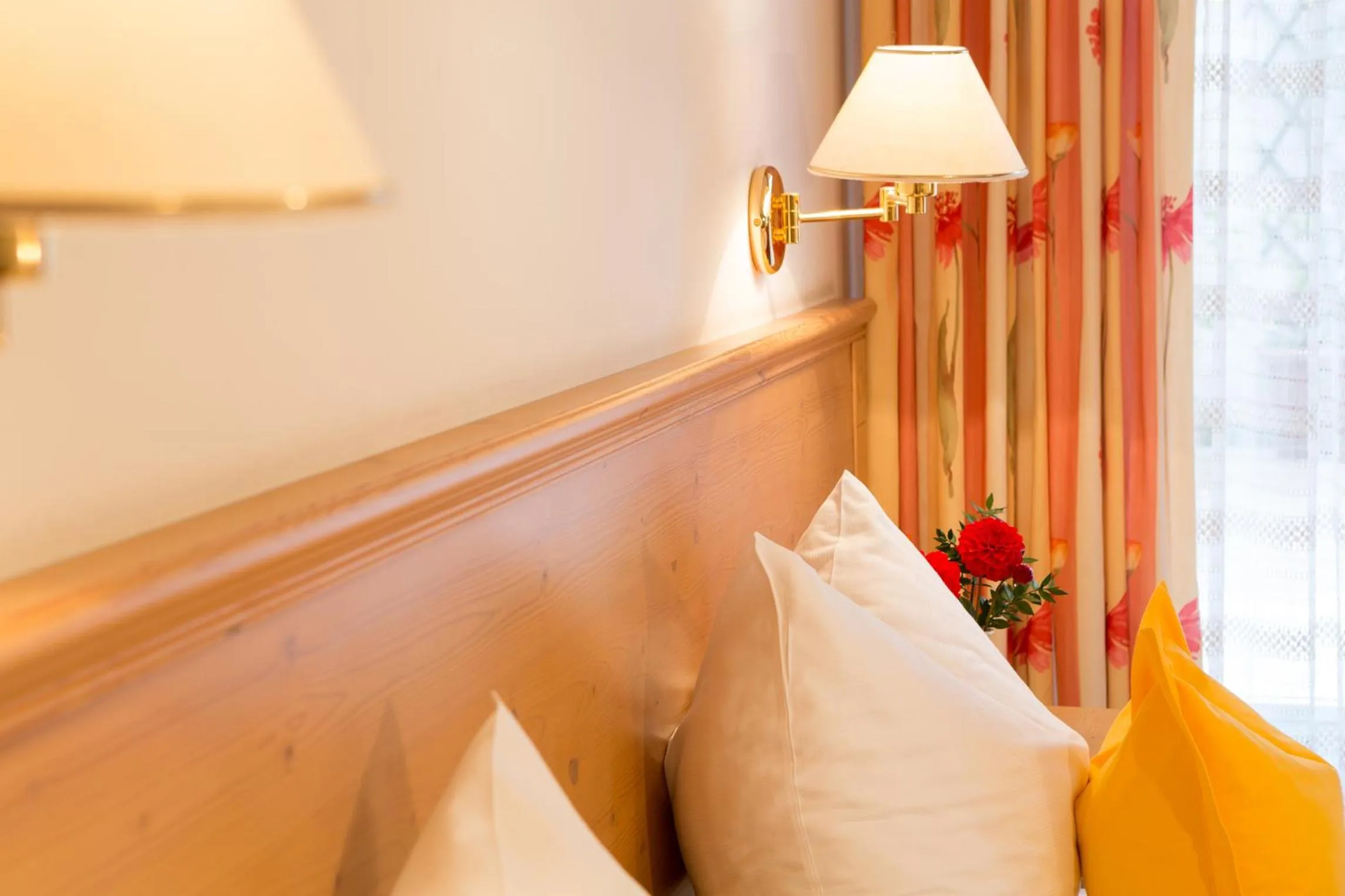 Bed in Hotel Gruberhof