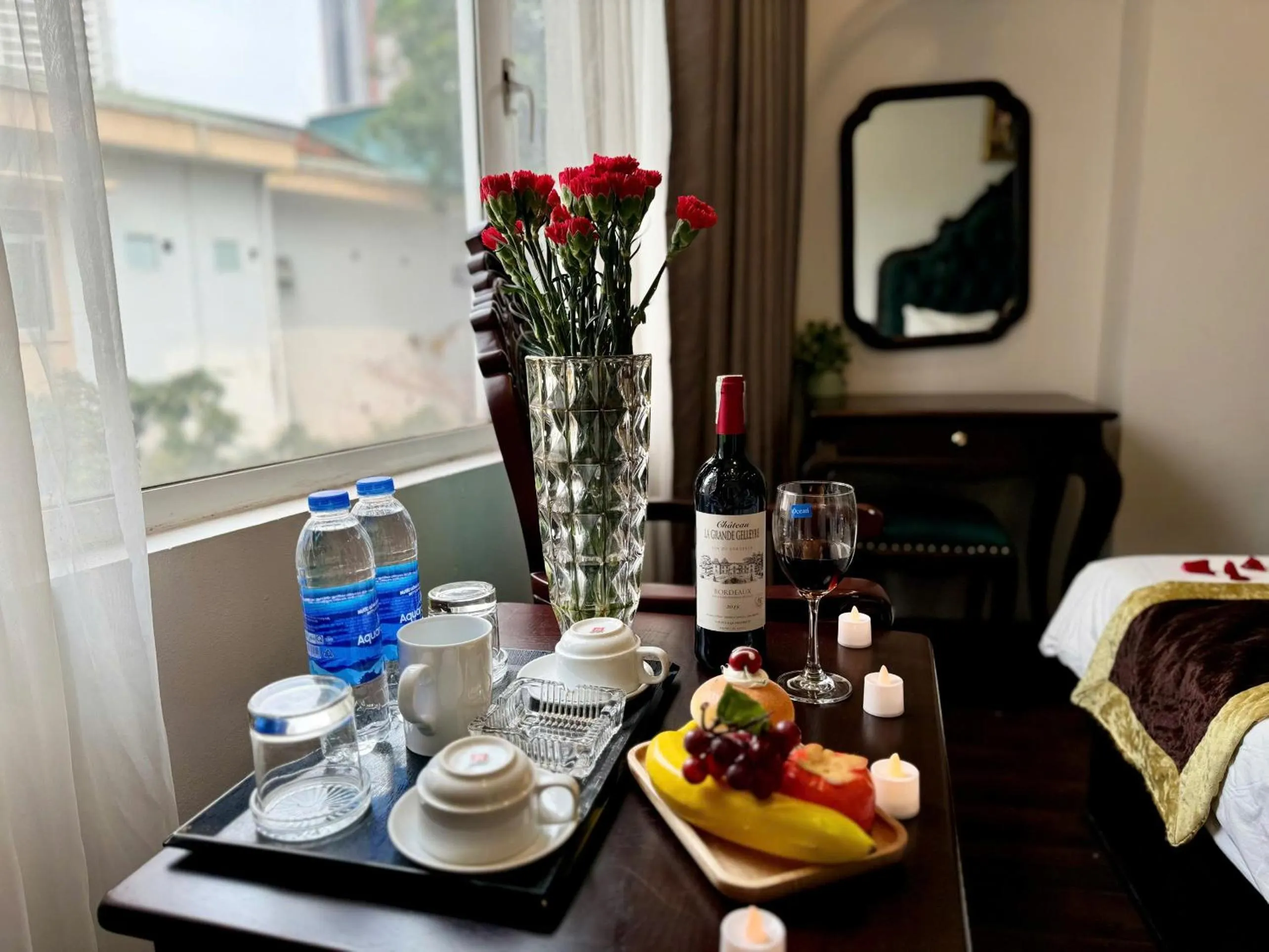 Bed in Hoàng Gia Hotel Nhân Hòa