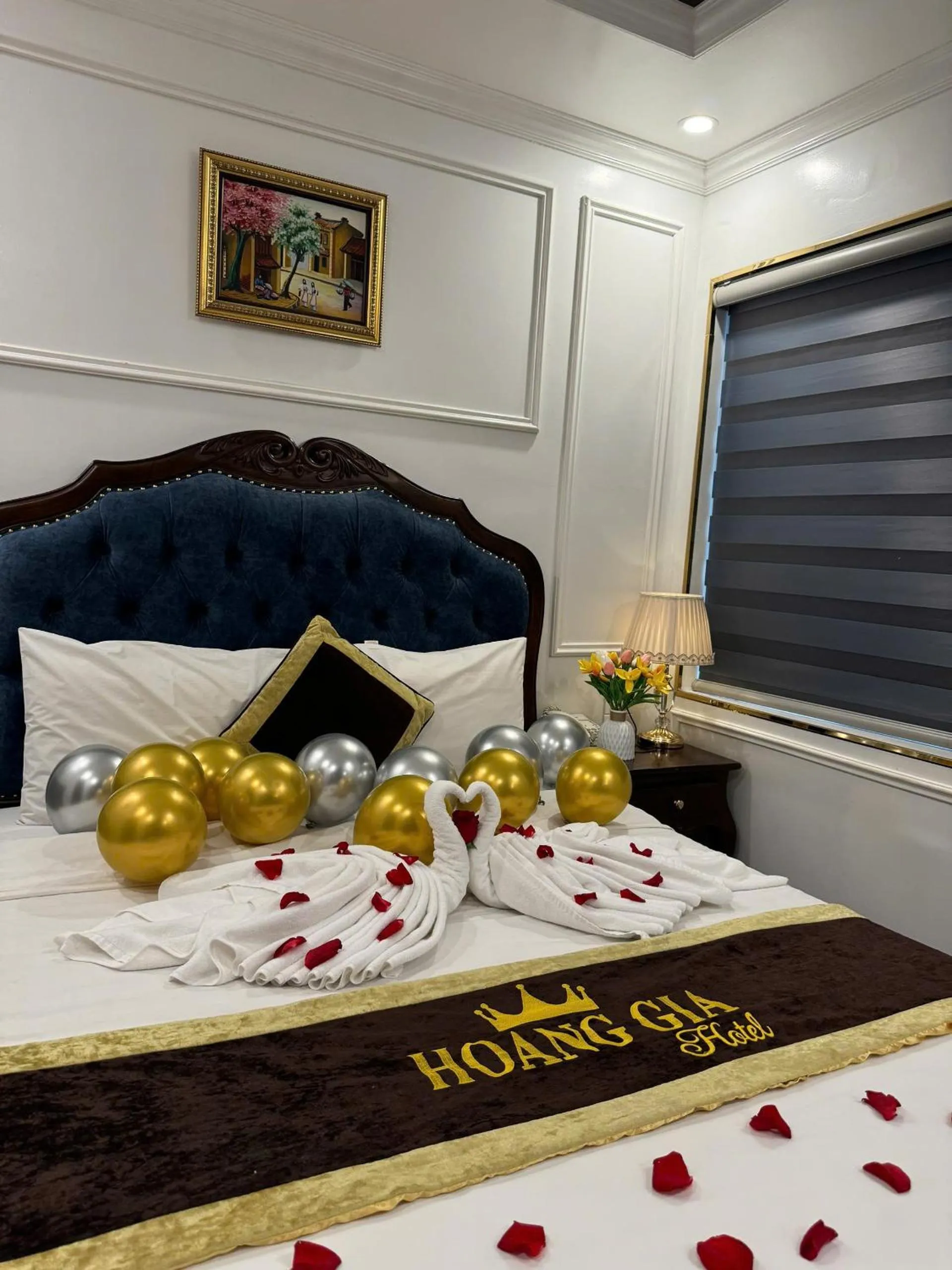 Bed in Hoàng Gia Hotel Nhân Hòa