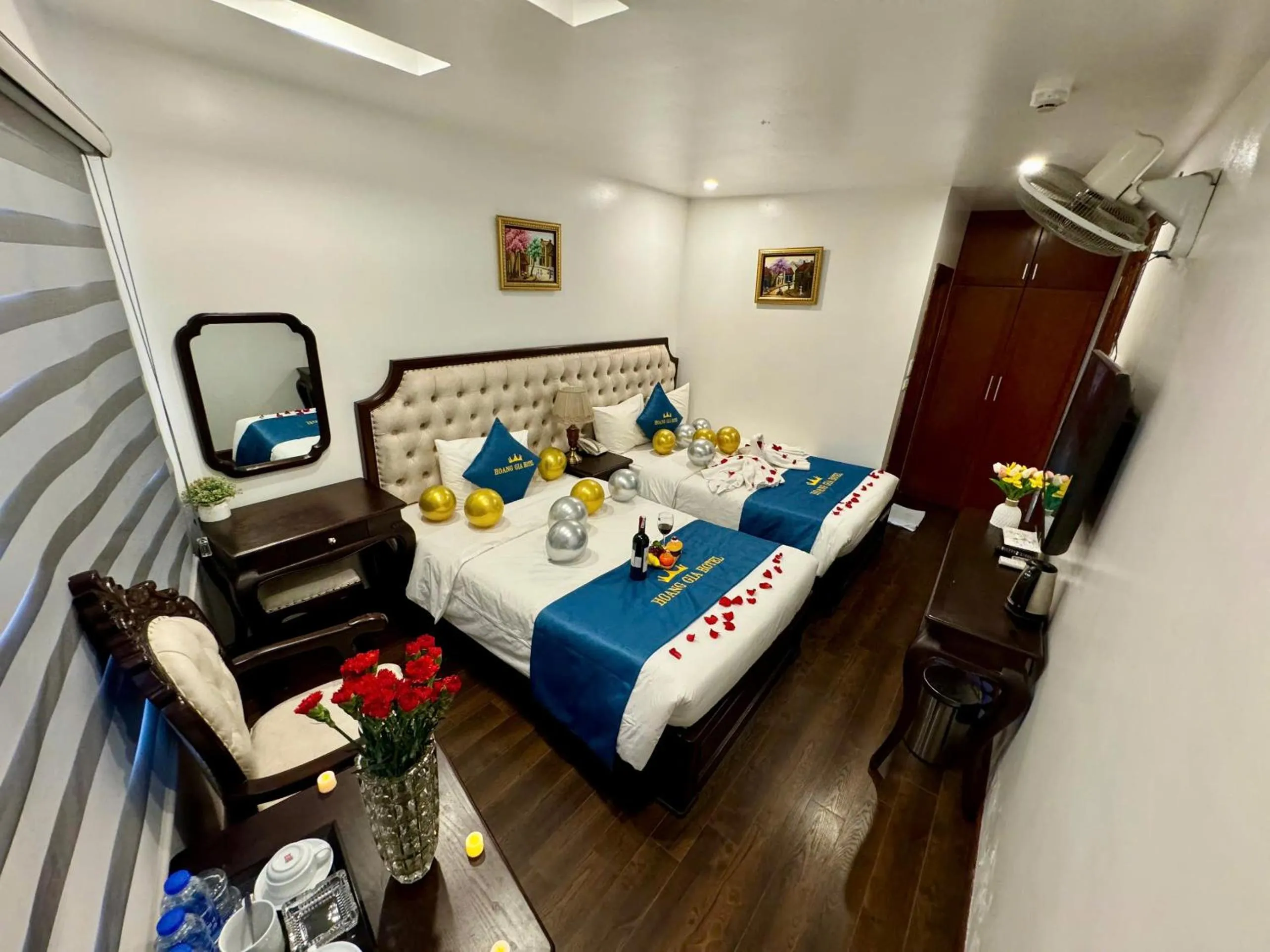 Bed in Hoàng Gia Hotel Nhân Hòa