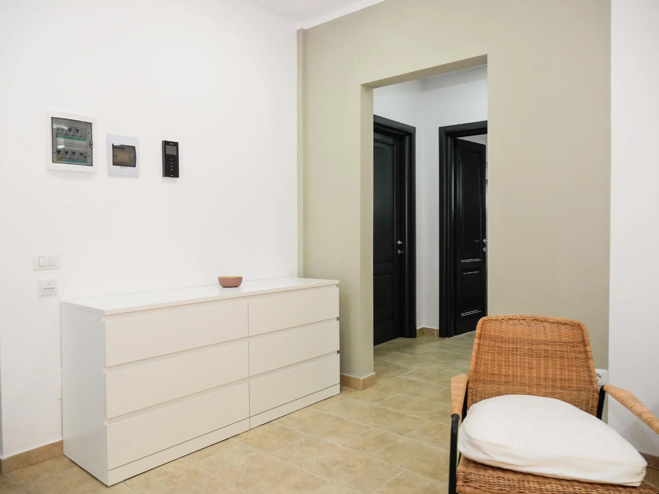 Living room in Clement Apartments