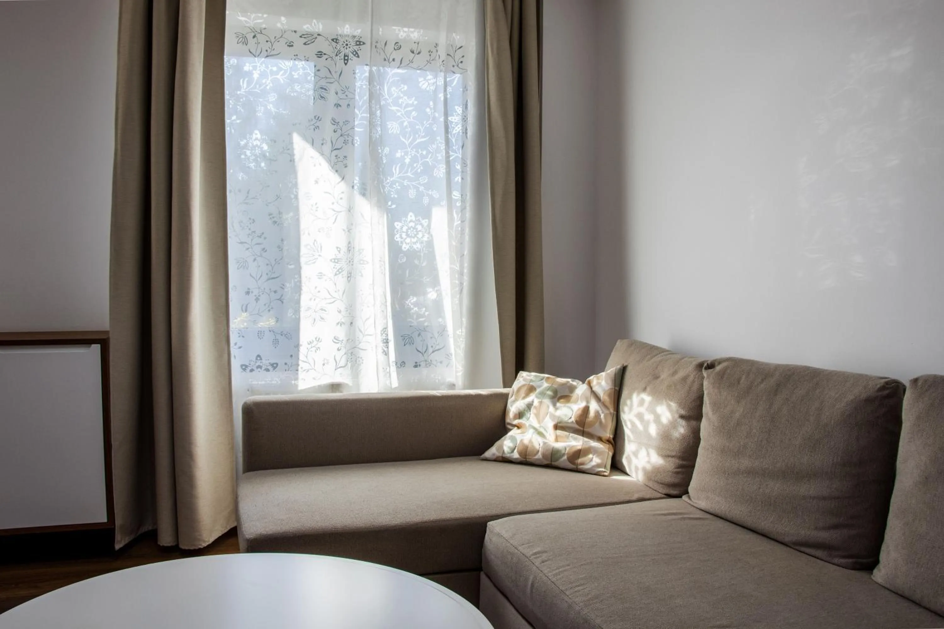 Living room in Clement Apartments