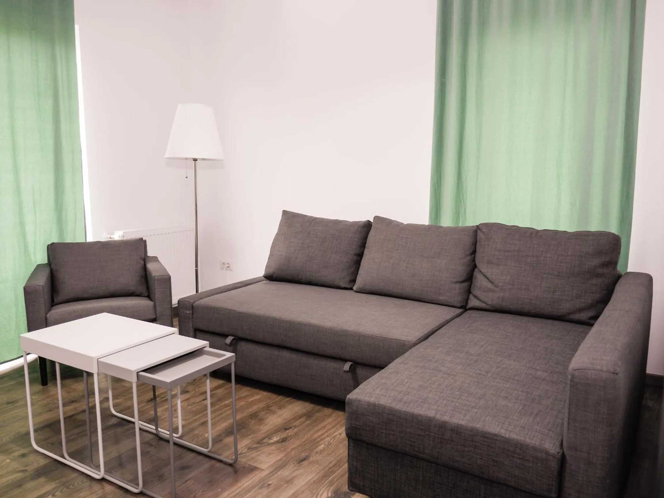 Living room in Clement Apartments