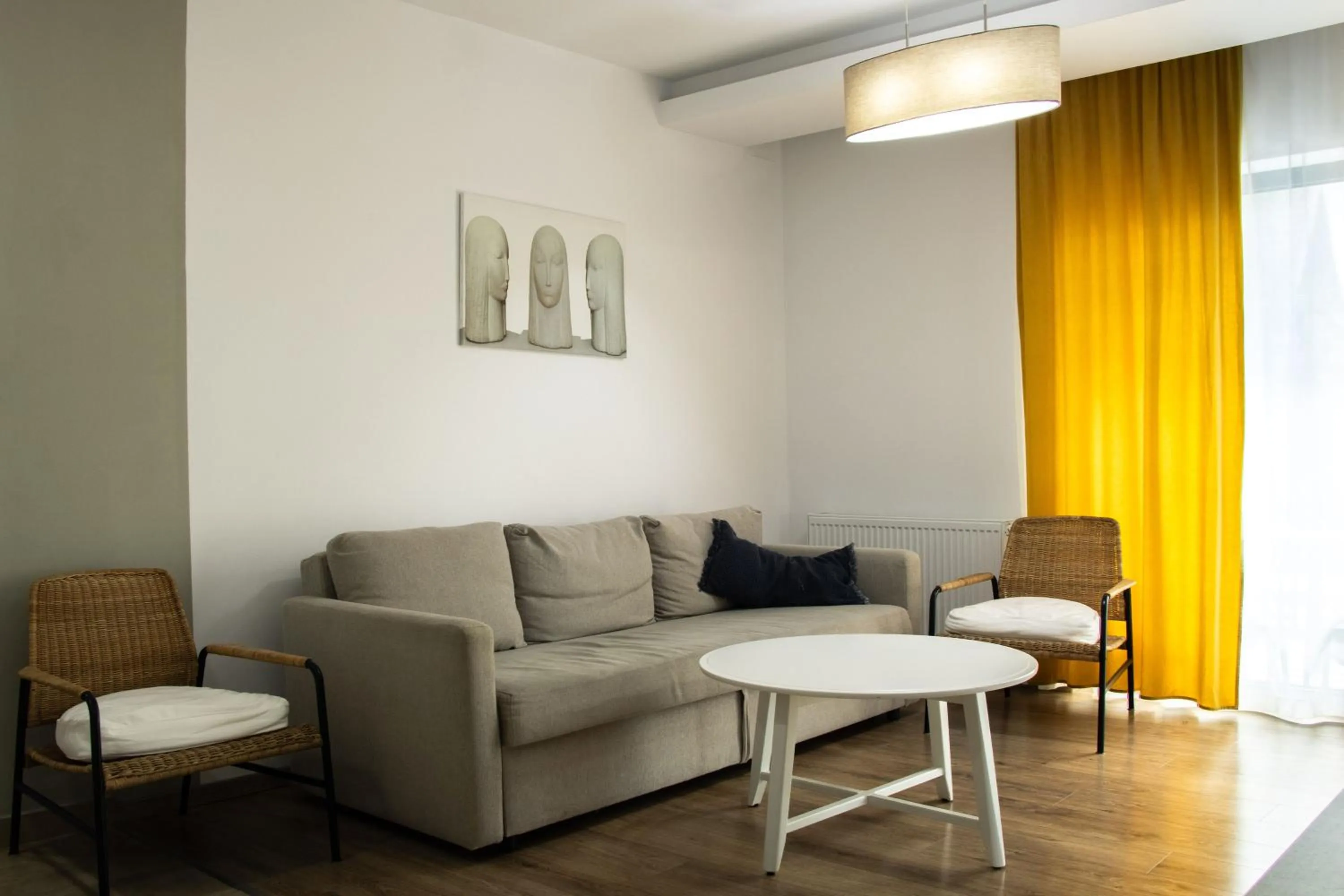 Living room in Clement Apartments