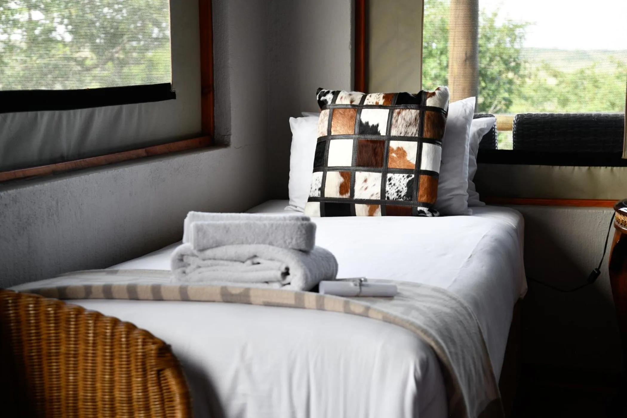 Bed in The Springbok Lodge