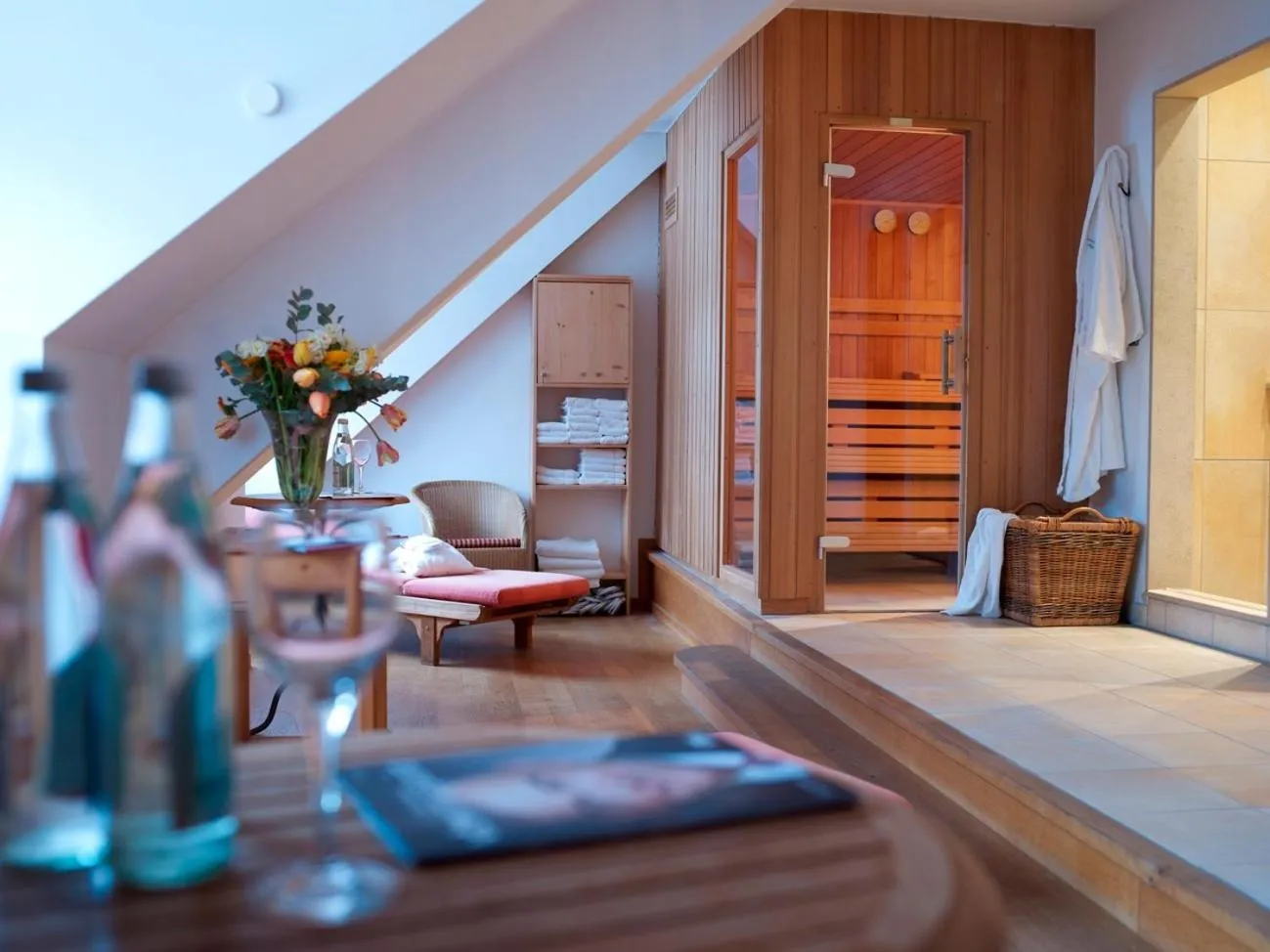 Sauna in Brauereigasthof-Hotel Aying