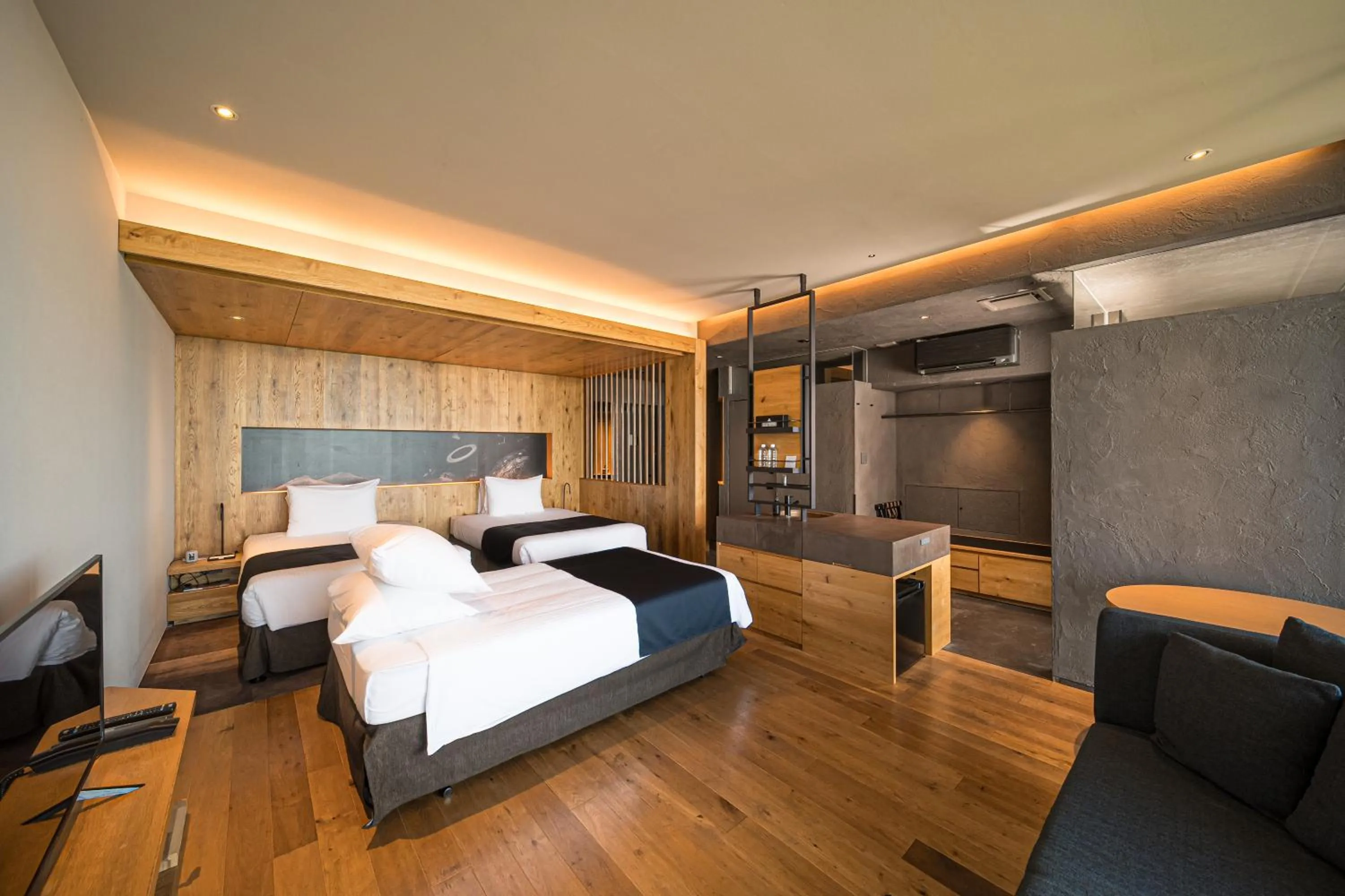 Bed in SEKIYA RESORT Galleria Midobaru