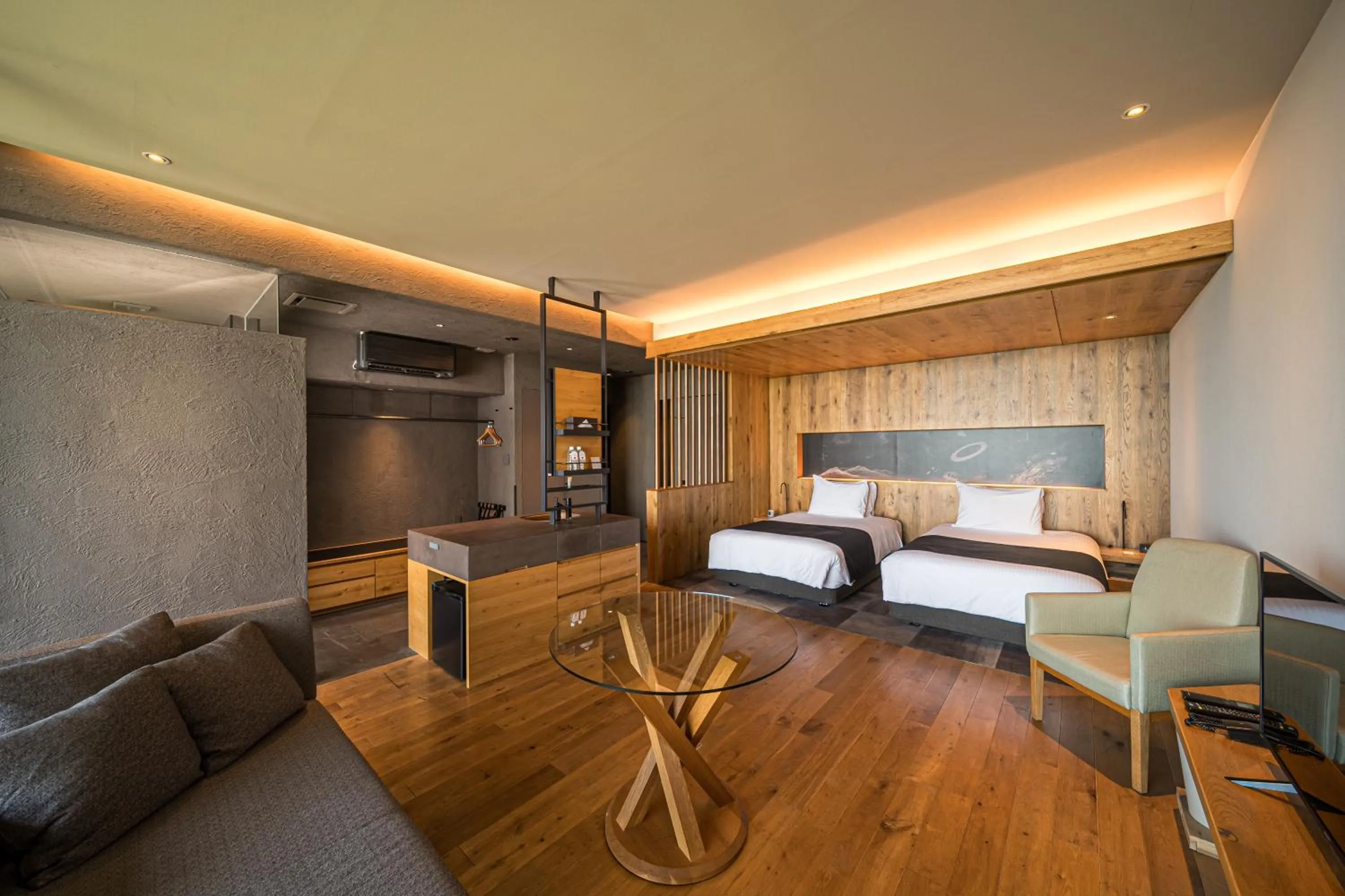 Bed in SEKIYA RESORT Galleria Midobaru