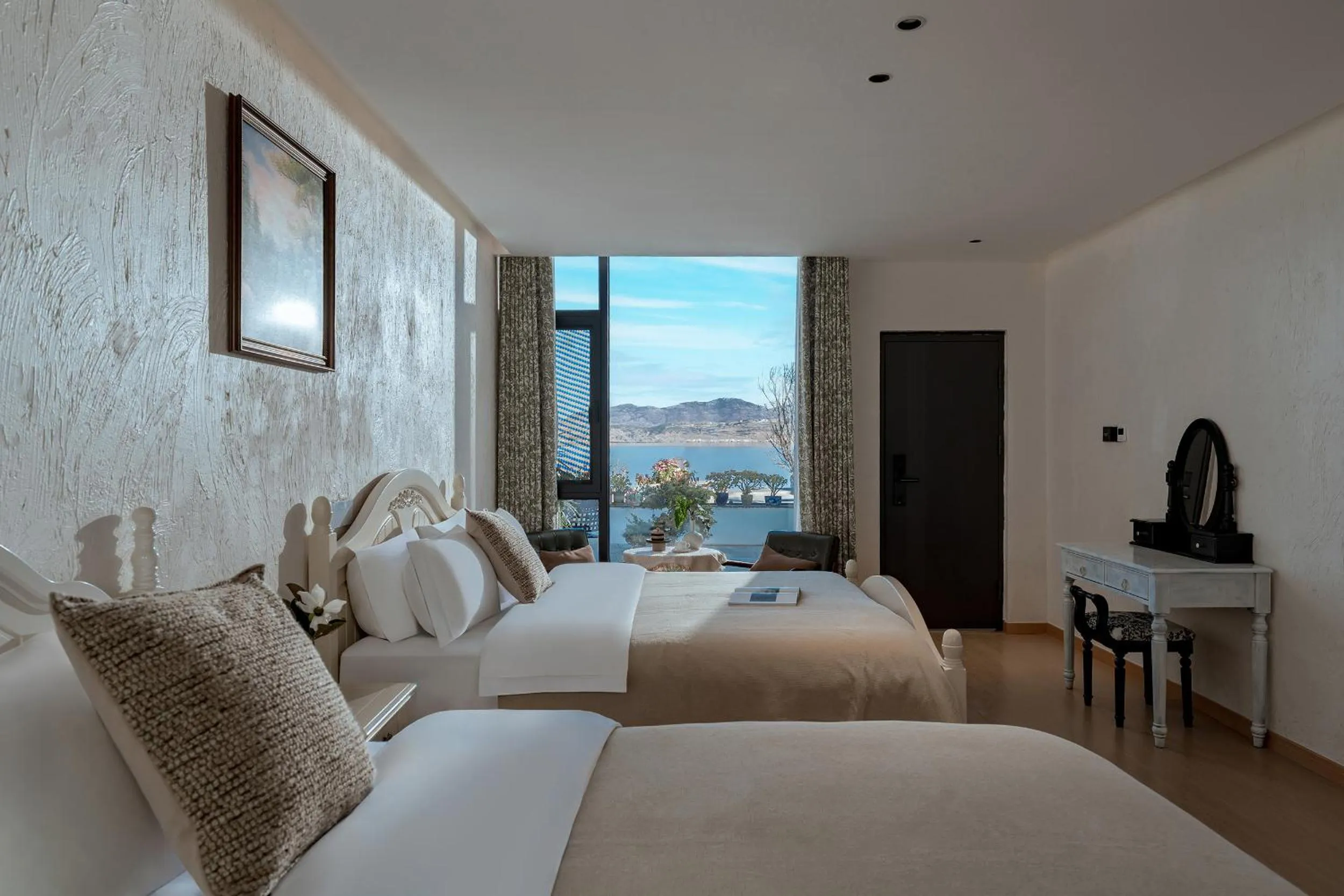 Bed in Blue Sea Hotel