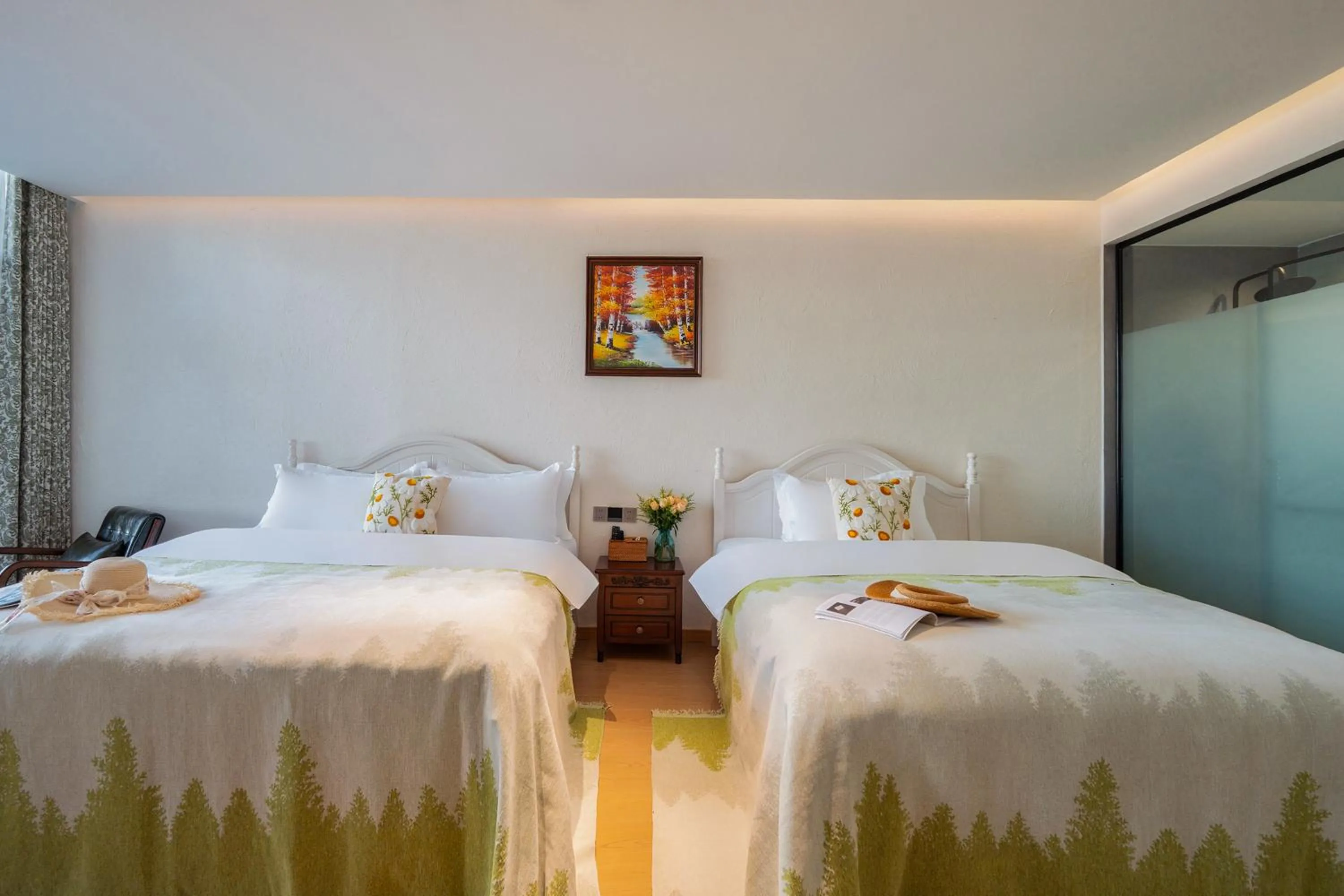 Bed in Blue Sea Hotel