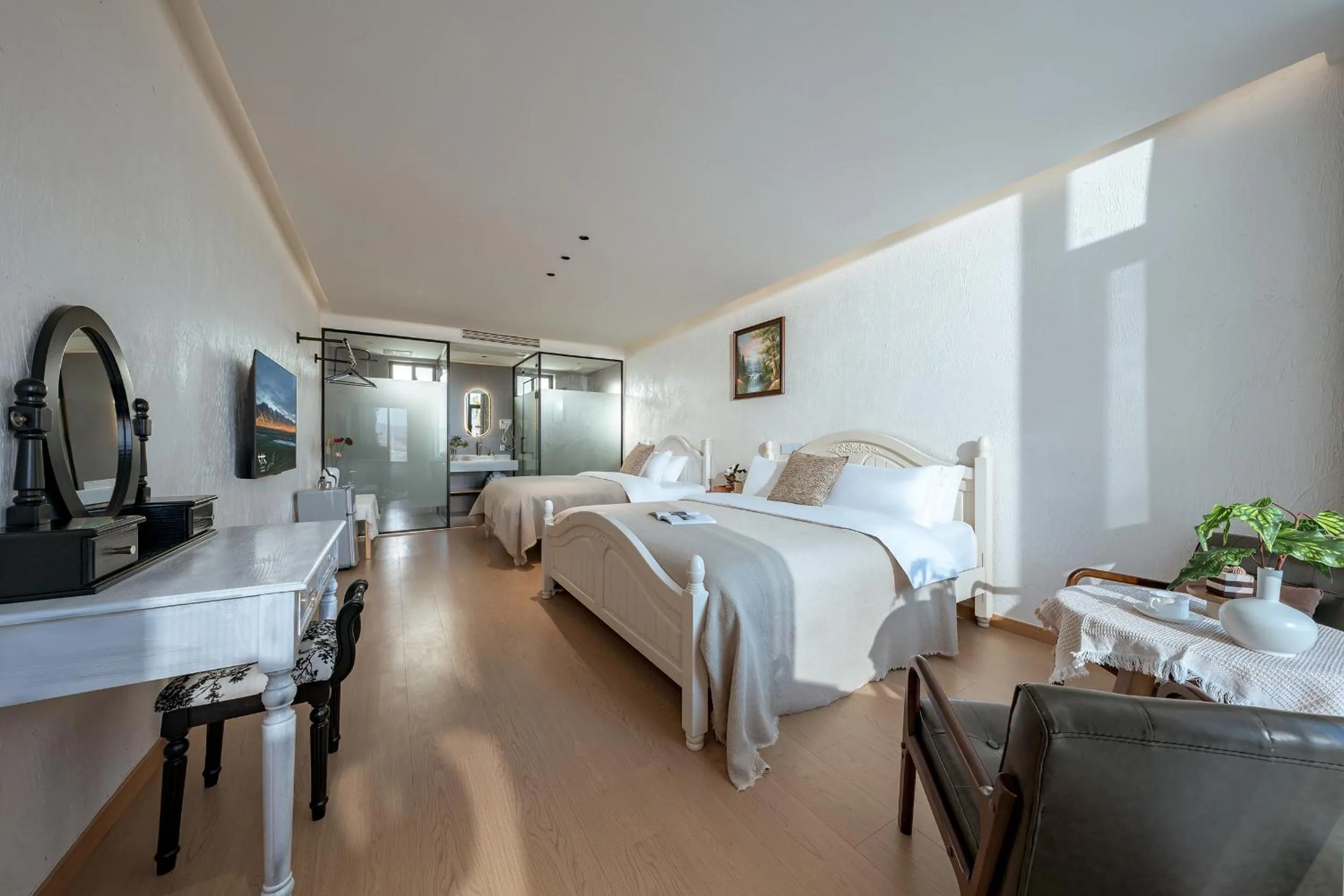 Bed in Blue Sea Hotel