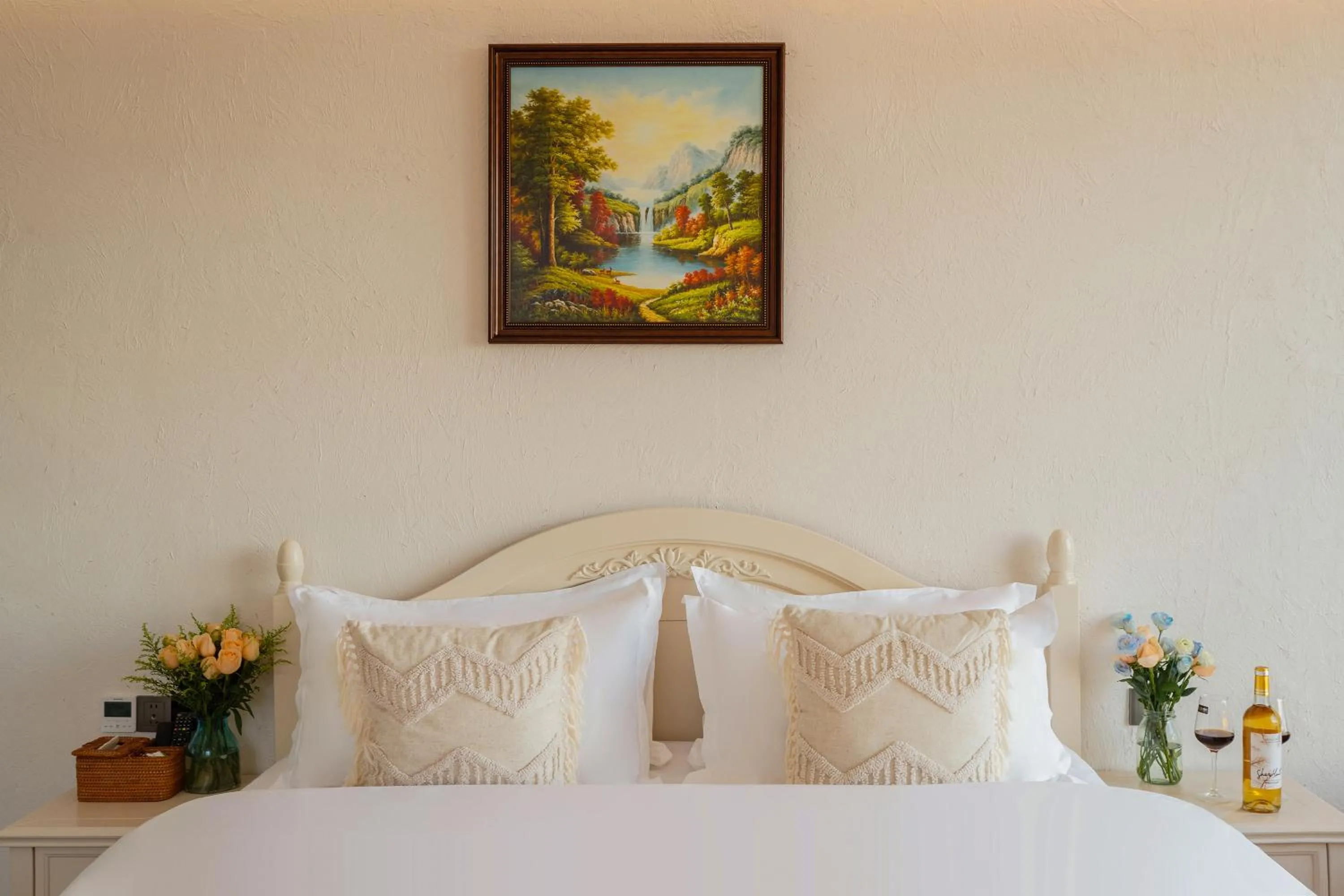 Bed in Blue Sea Hotel