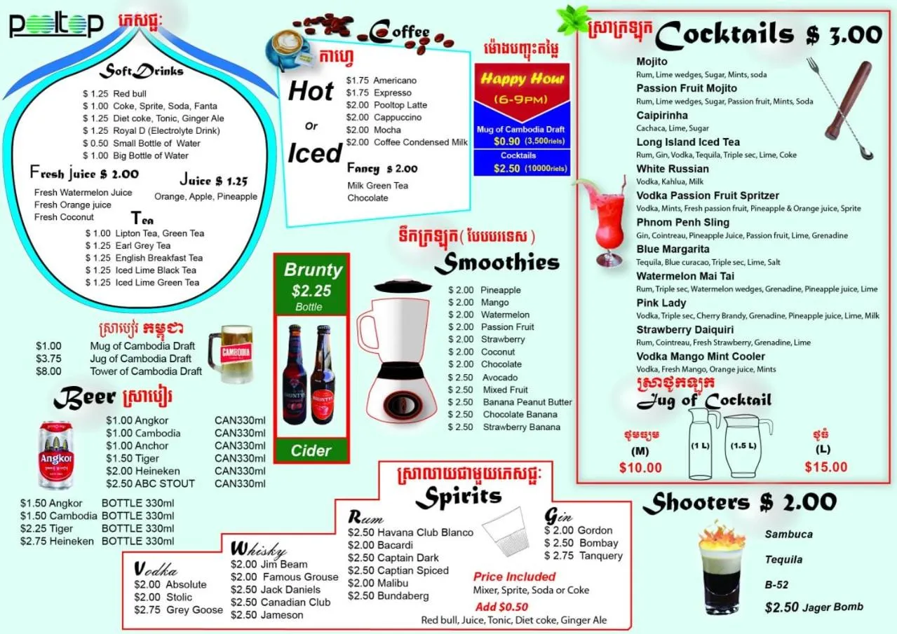 Breakfast in Pooltop Phnom Penh