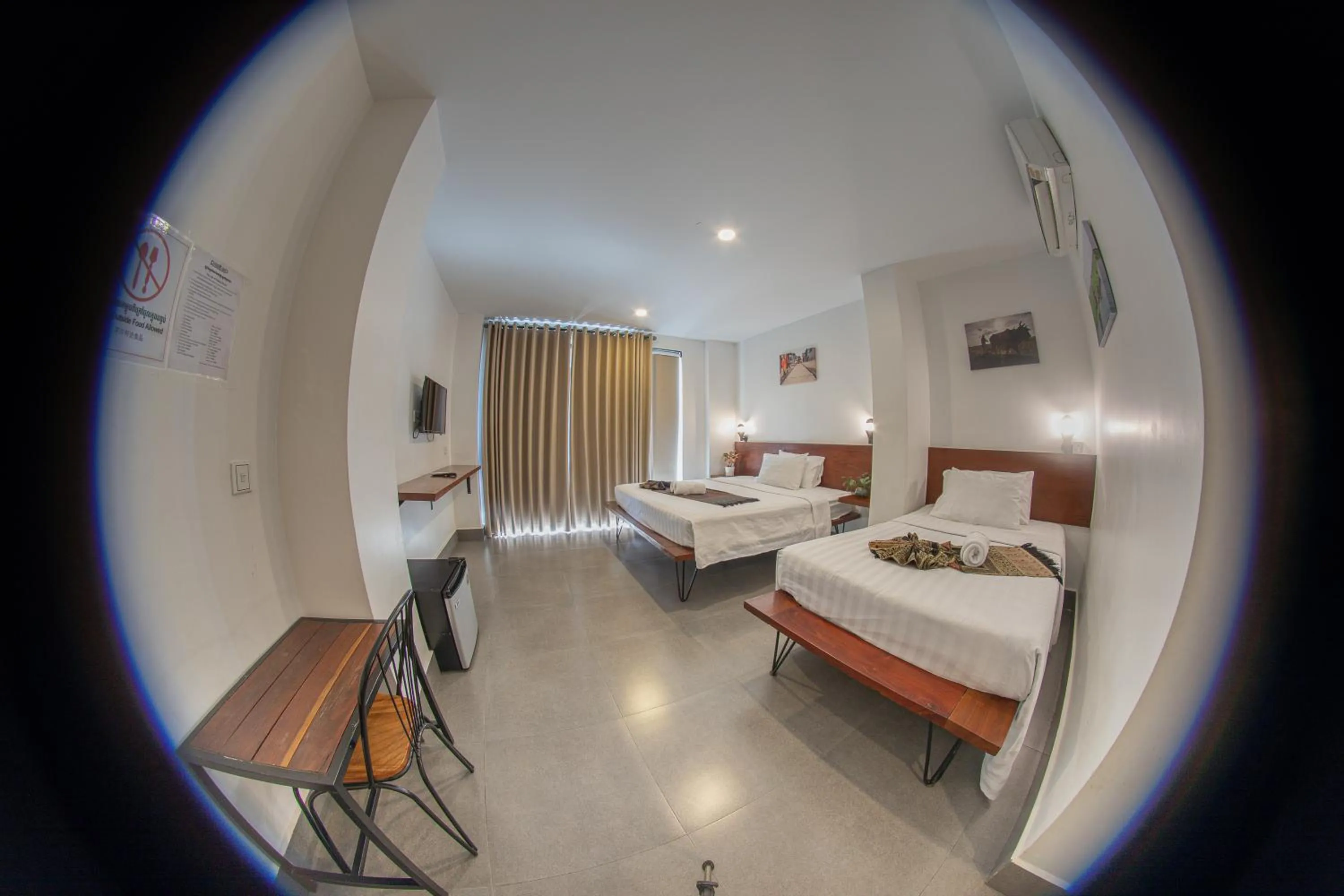 Bedroom, Bed in Pooltop Phnom Penh