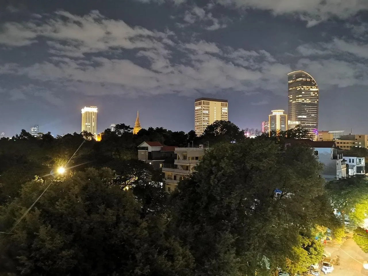 City view in Pooltop Phnom Penh