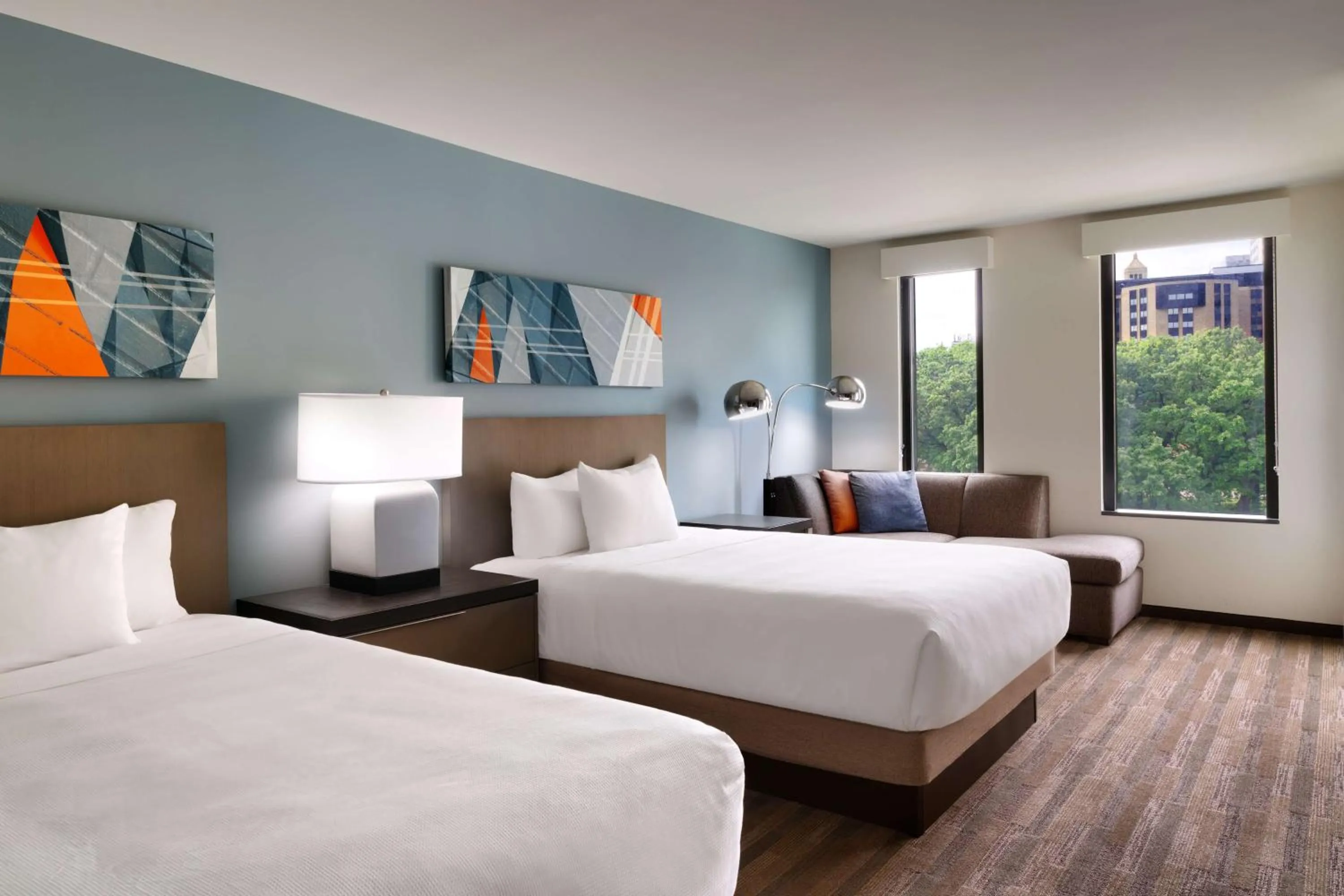 Bedroom in Hyatt House Rochester Mayo Clinic Area