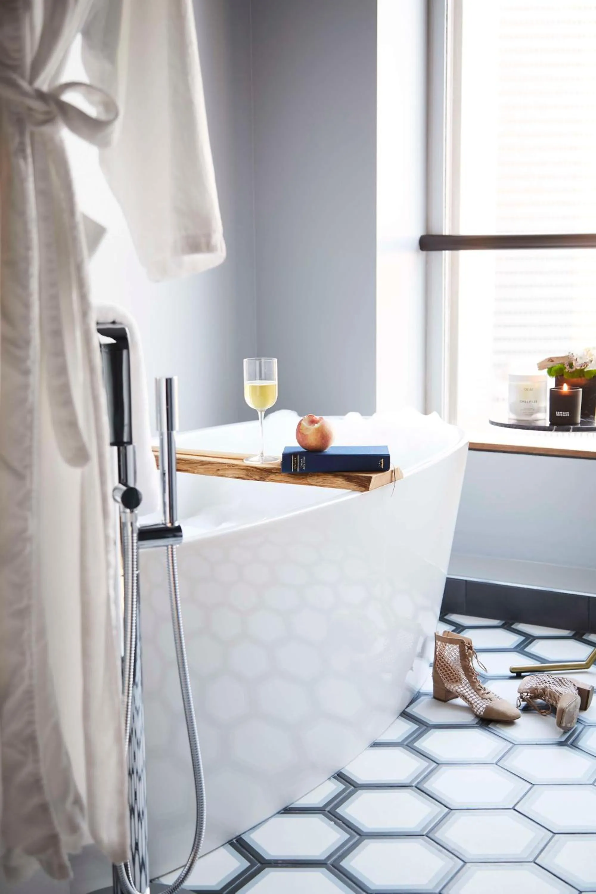 Bathroom, Bed in Thompson Dallas, by Hyatt