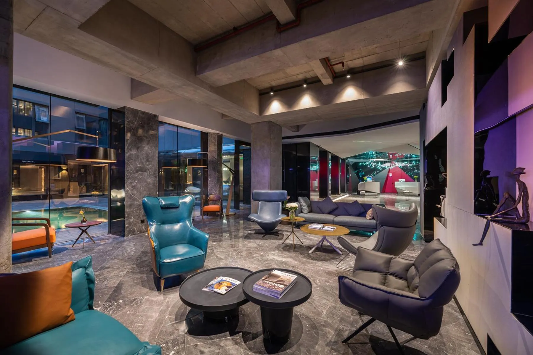 Seating area in Novotel Yangzhou City Center