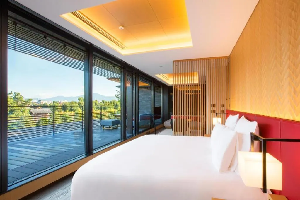 Bed in Garrya Nijo Castle Kyoto