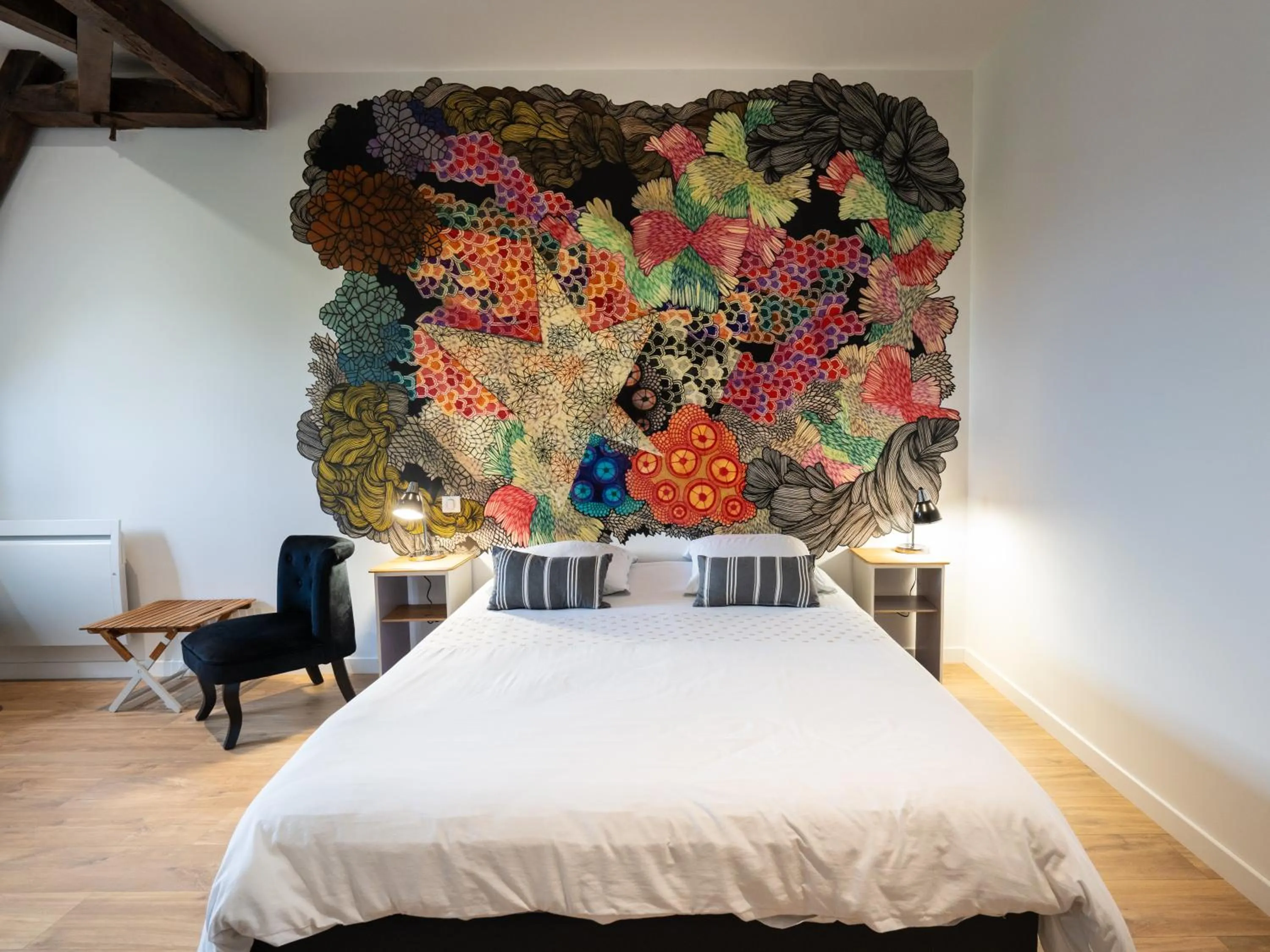 Bed in Chambres d'Hôtes Gaïnaa